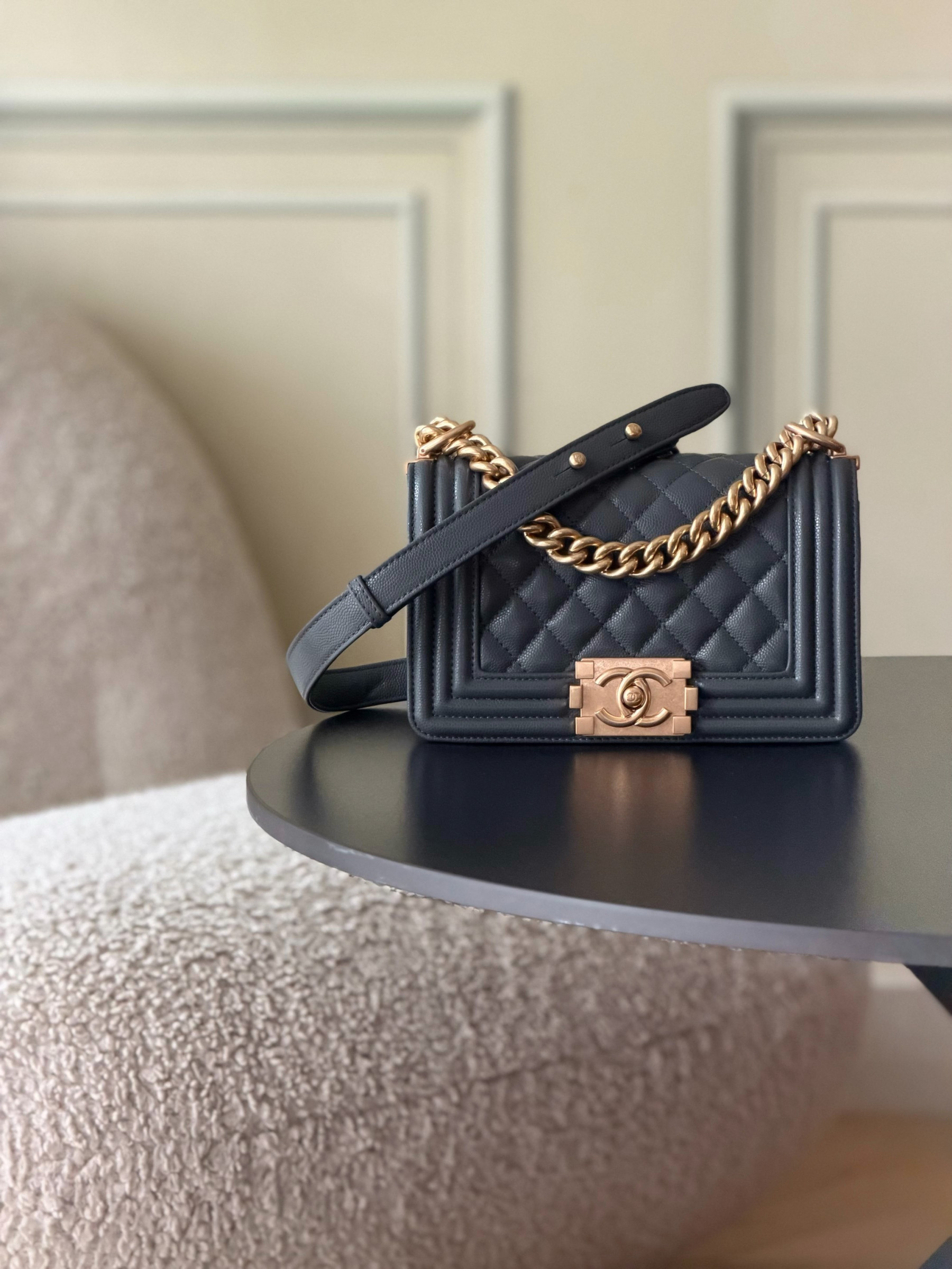 Chanel Boy Handbag 12x20x7cm