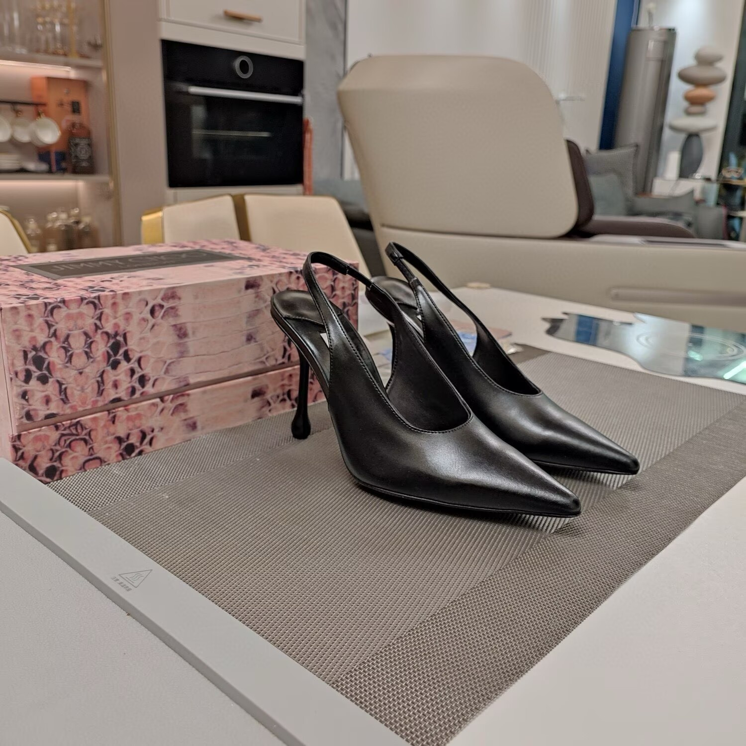 ua J1m*y Ch00 leather pumps 100mm