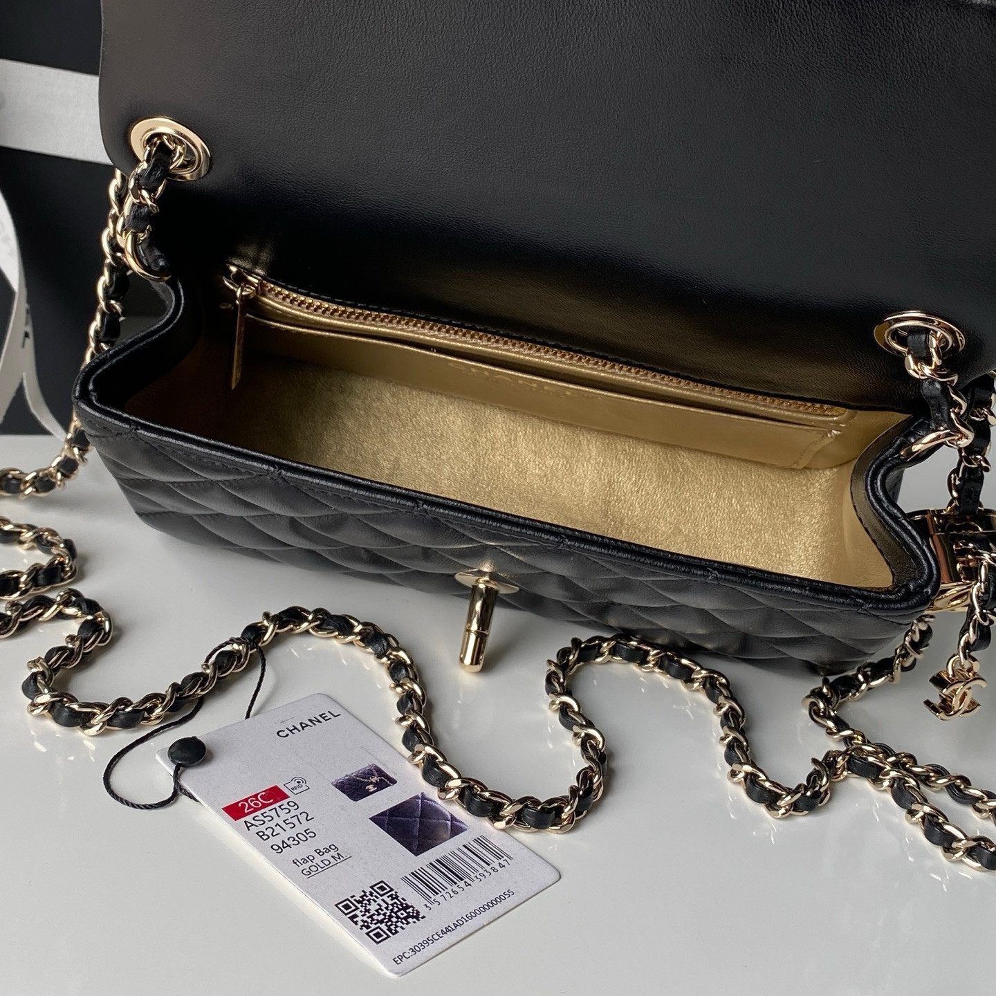 Chanel Classic Flap Handbag CF AS5759 20x13x7cm