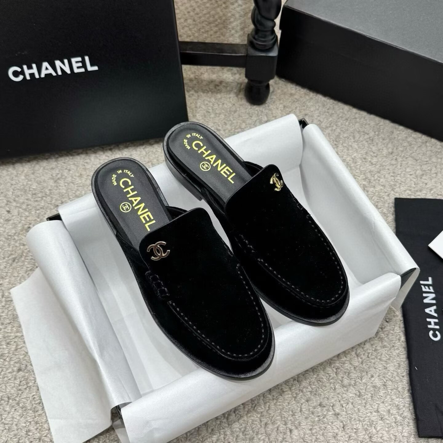 UA Chanel Mules