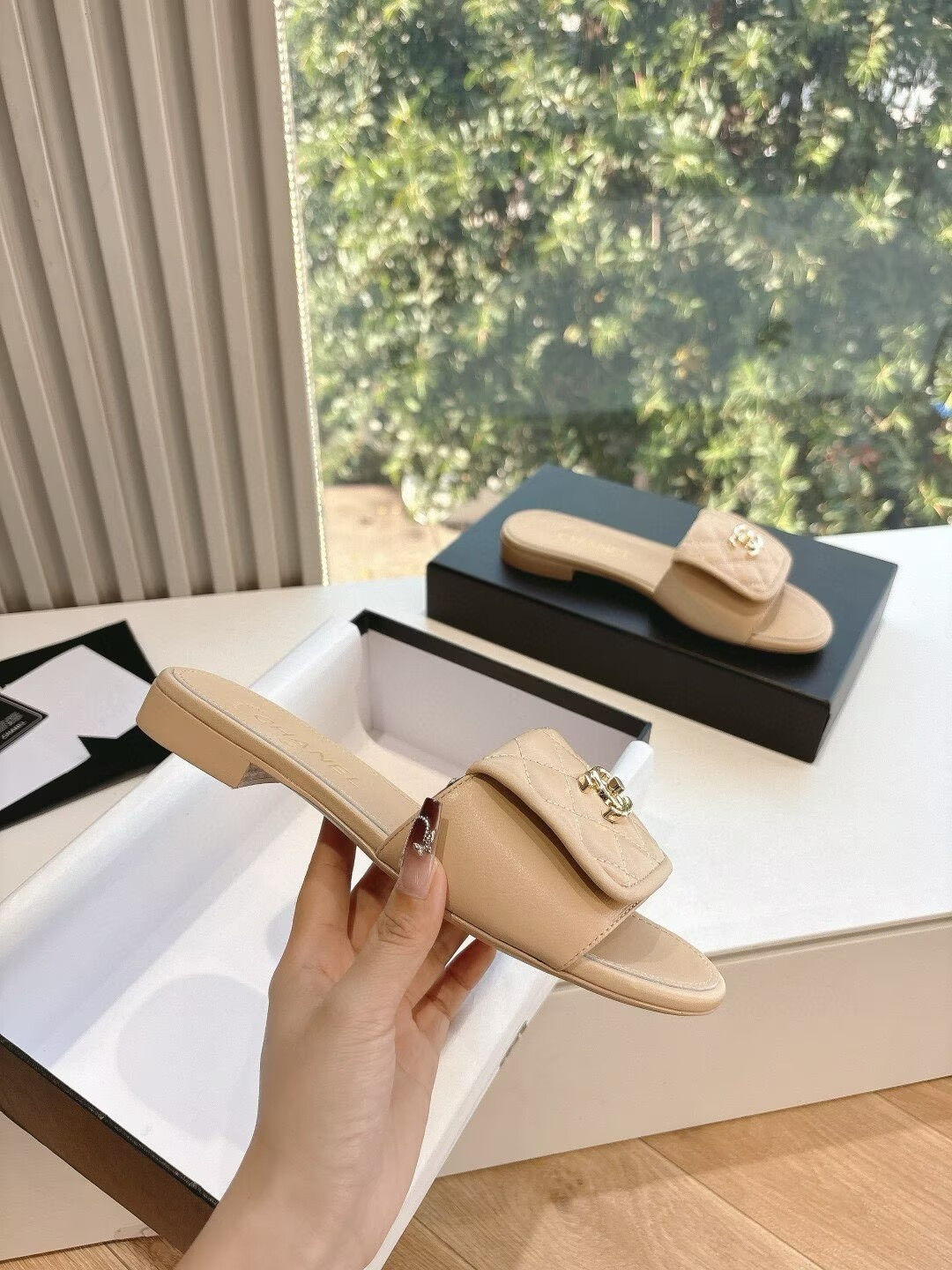 UA Chanel Slippers