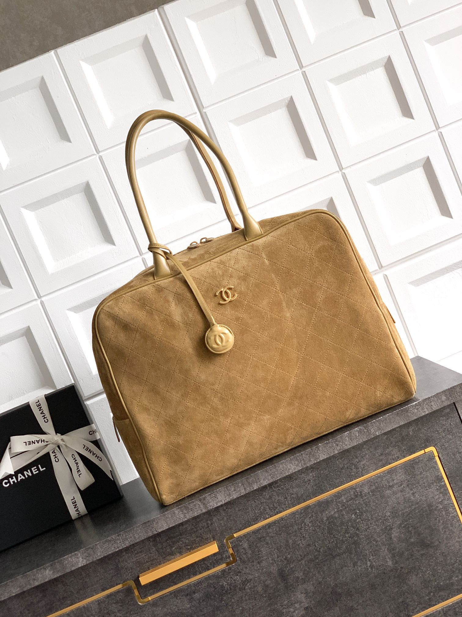 Ch**el boston bag 41x31x23cm