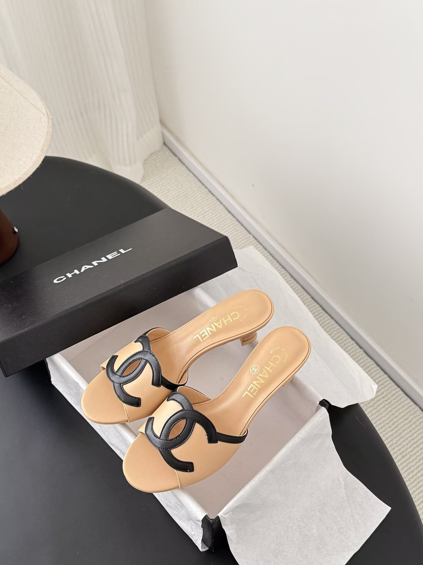 UA Chanel Sandals 4.5cm Heel