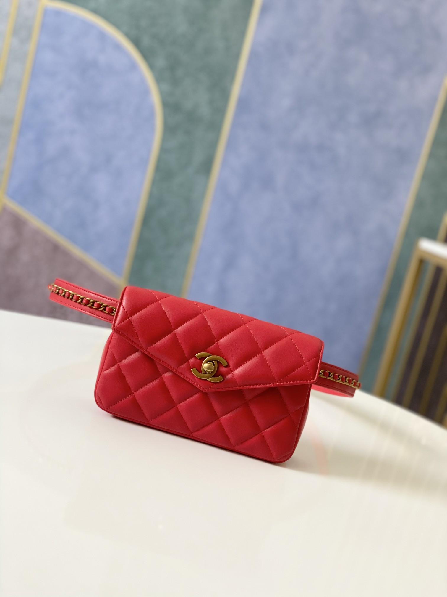Chanel Quilted Waist Bag 18x12x3.5cm