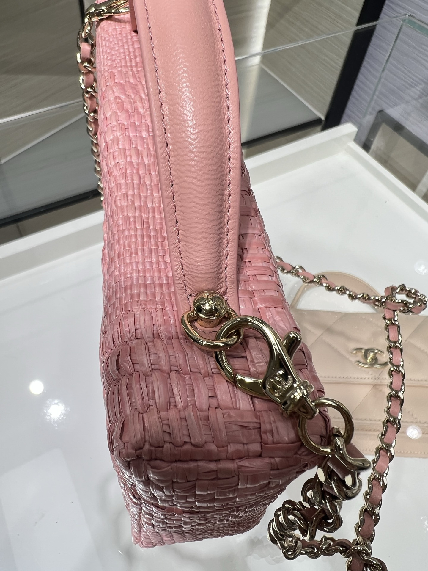 CHANEL Classic Vanity with chain Handbag AP4385 17x19.5x5cm