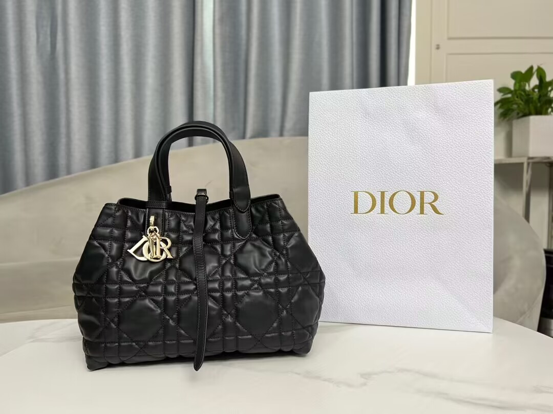 D10r Toujours Bag Medium Black 11 x 8.5 x 6.5 inches