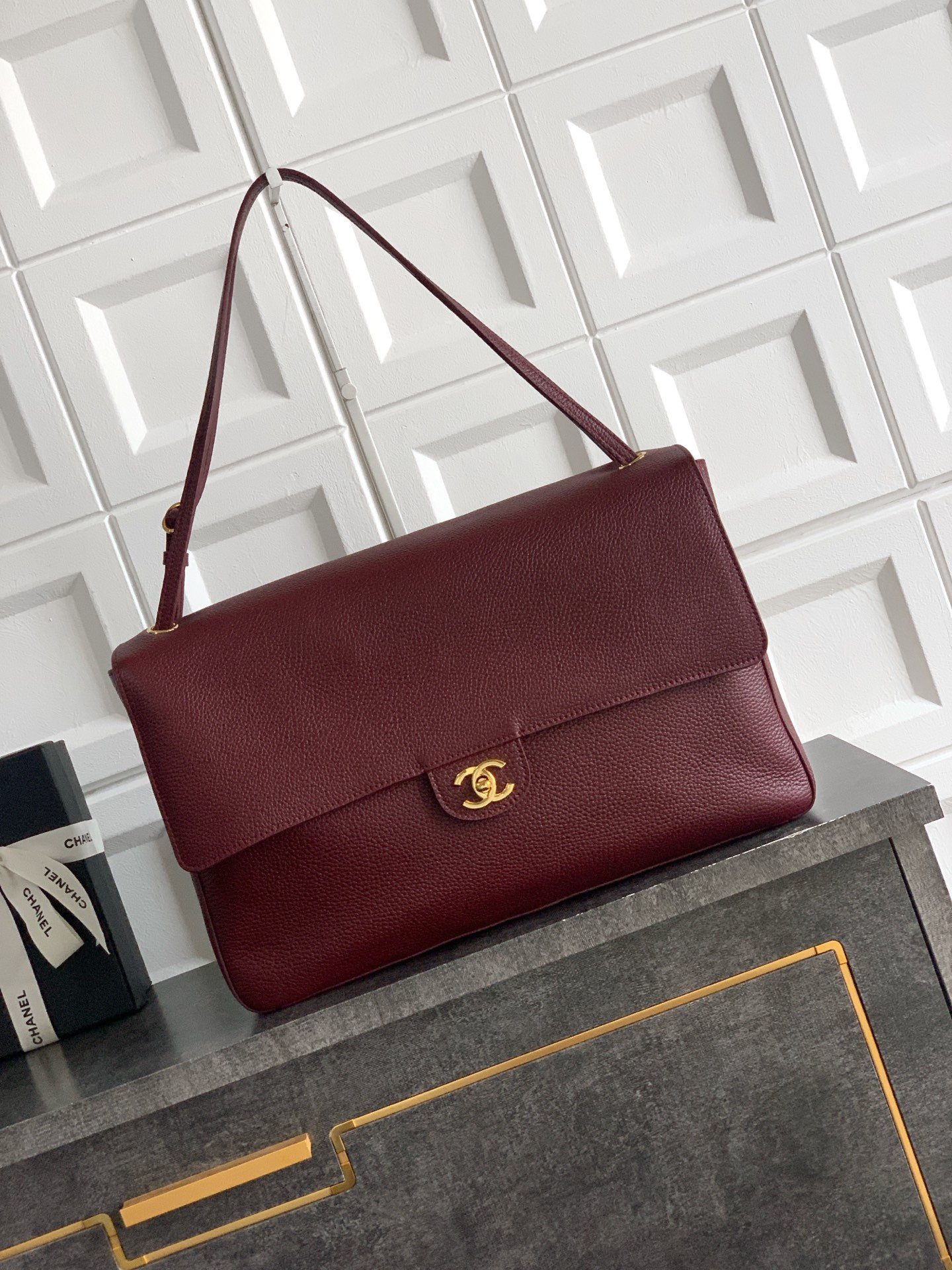 Chanel Maxi Flap Bag Gold hardware AS6233 26x38.5x11cm