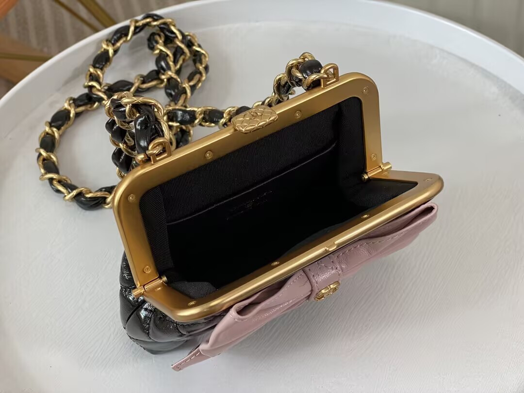 Ch**el CLUTCH WITH CHAIN 12 × 13 × 4 cm