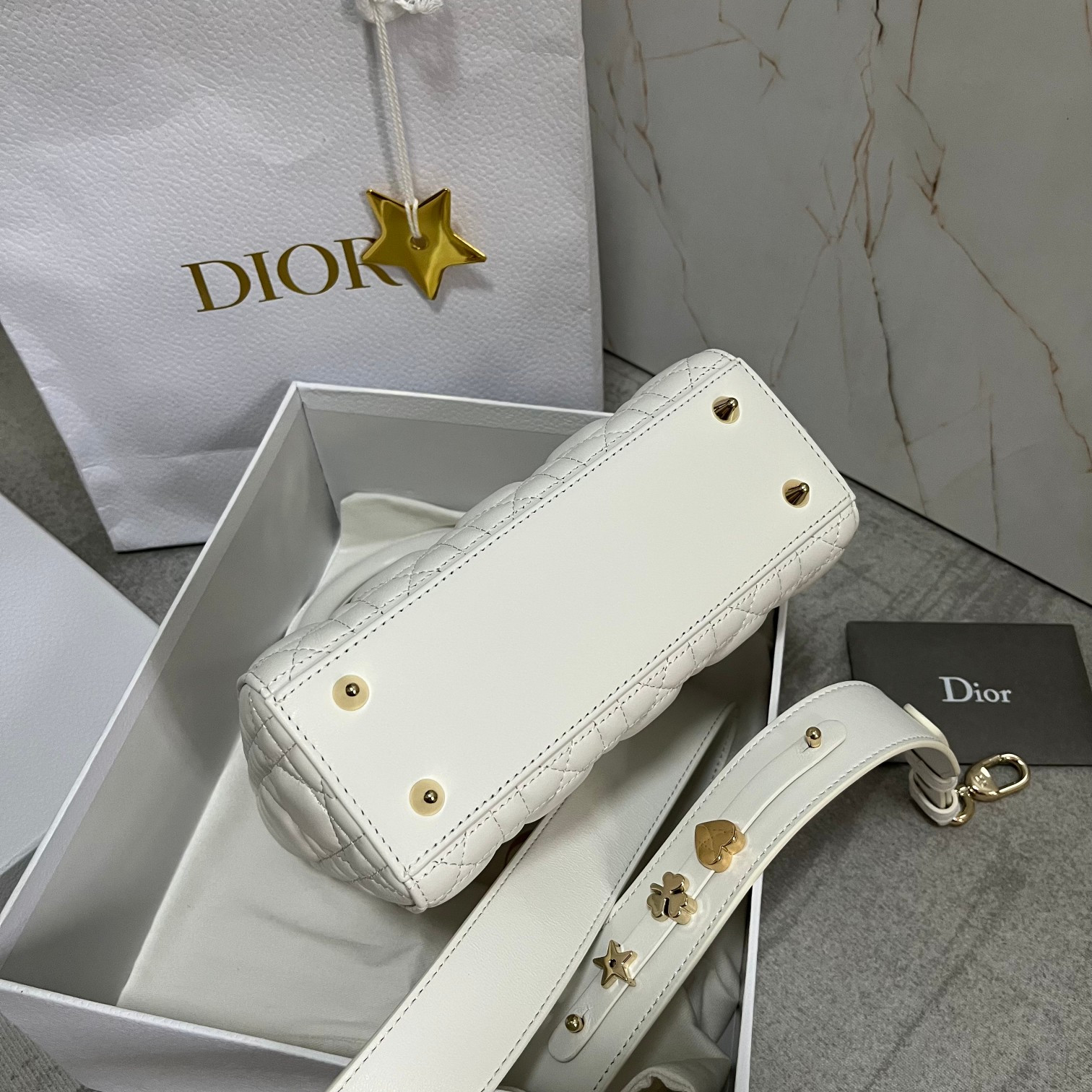 Small Lady D10r My ABCD10r Bag White 8 x 6.5 x 3 inches