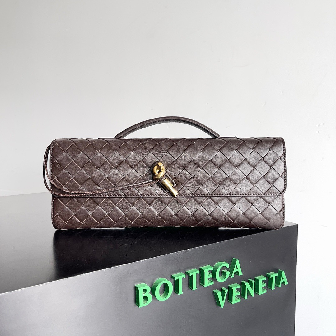 B0tt*ga Ven*ta Long Clutch Andiamo With Handle Fondant 31x13x3cm