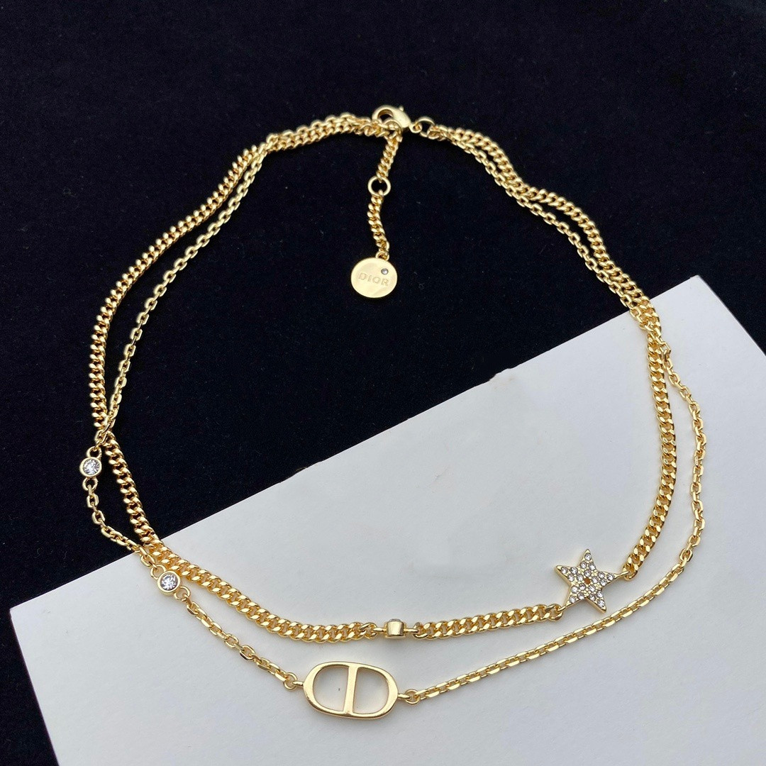 D10r petit cd double necklace