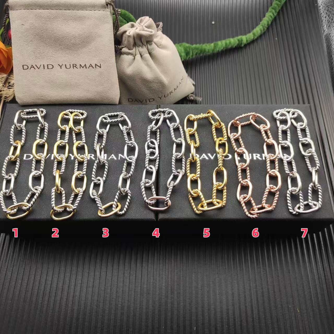 dau1d Yvrm*n bracelet(chain length 21cm)