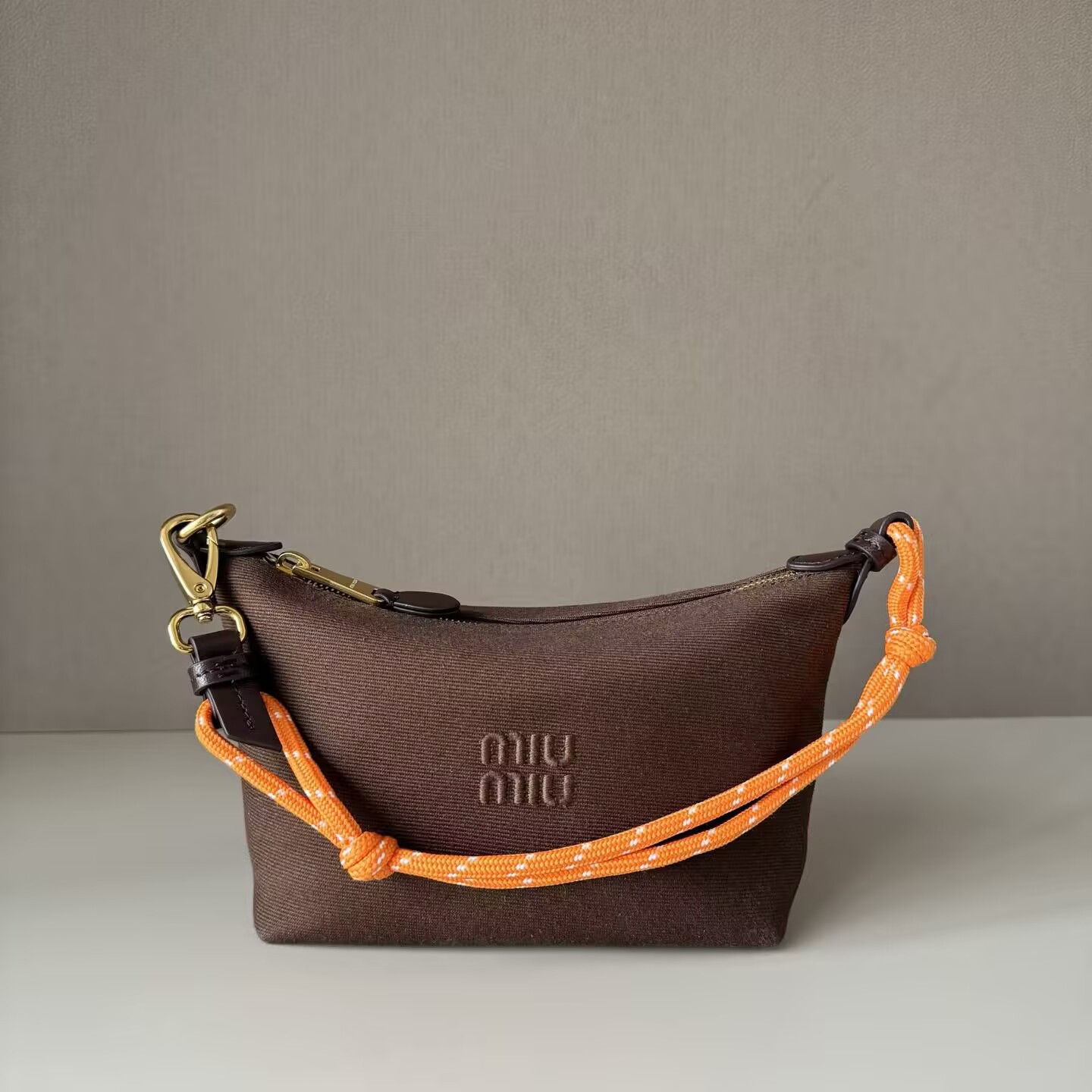 Miu Miu Gabardine pouch 14x18.5x10cm