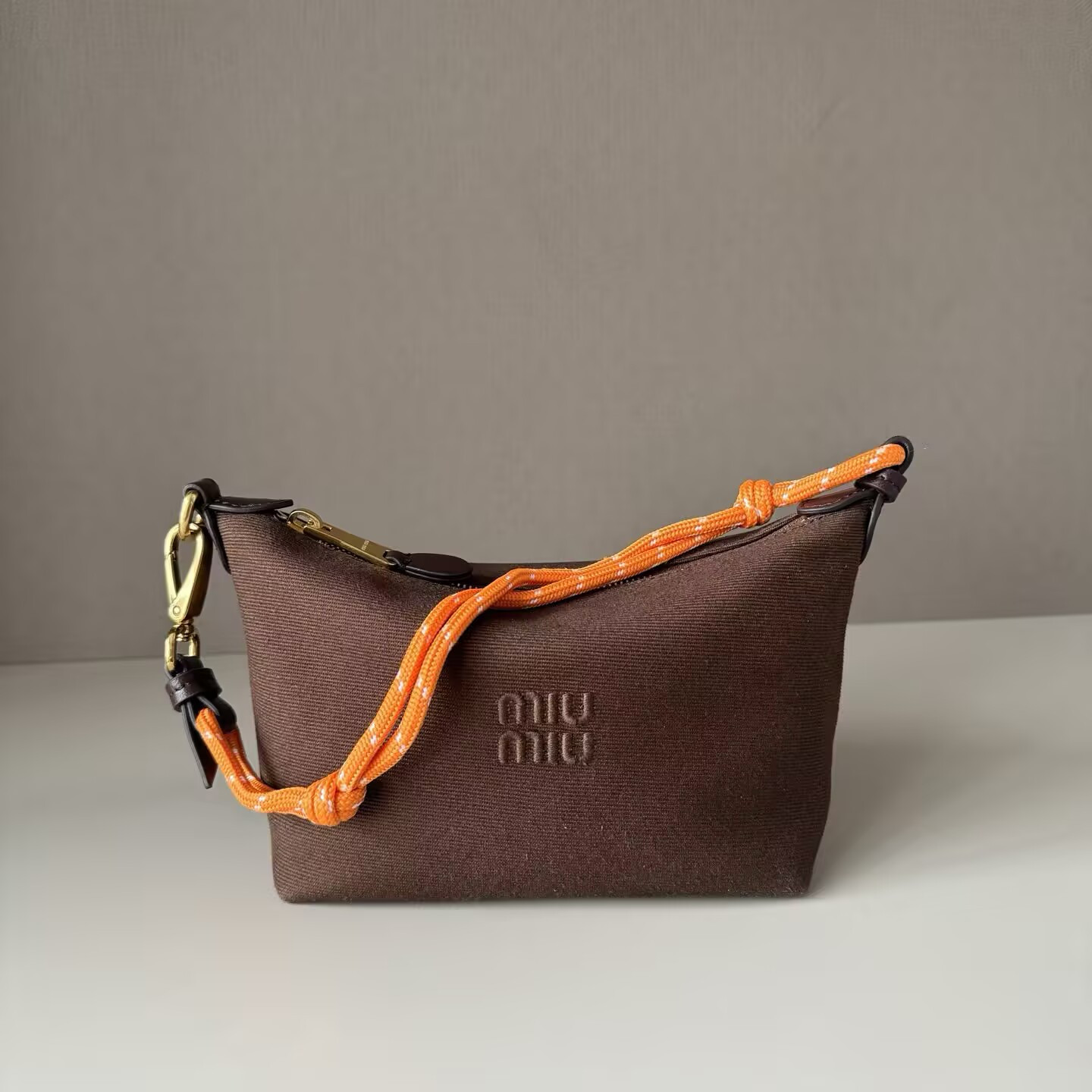 Miu Miu Gabardine pouch 14x18.5x10cm