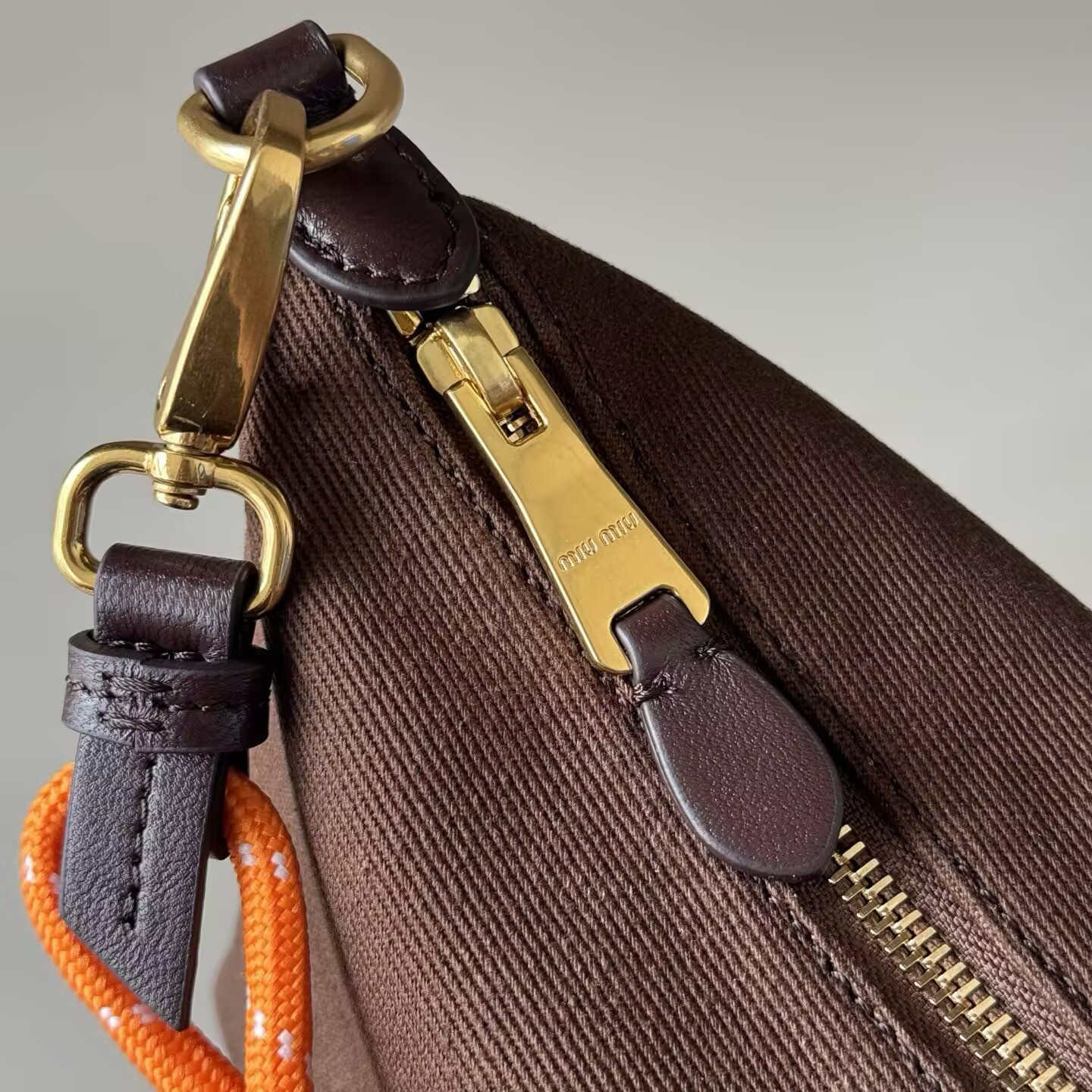 Miu Miu Gabardine pouch 14x18.5x10cm