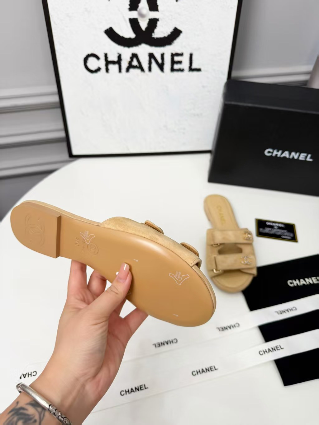 UA Chanel Mules