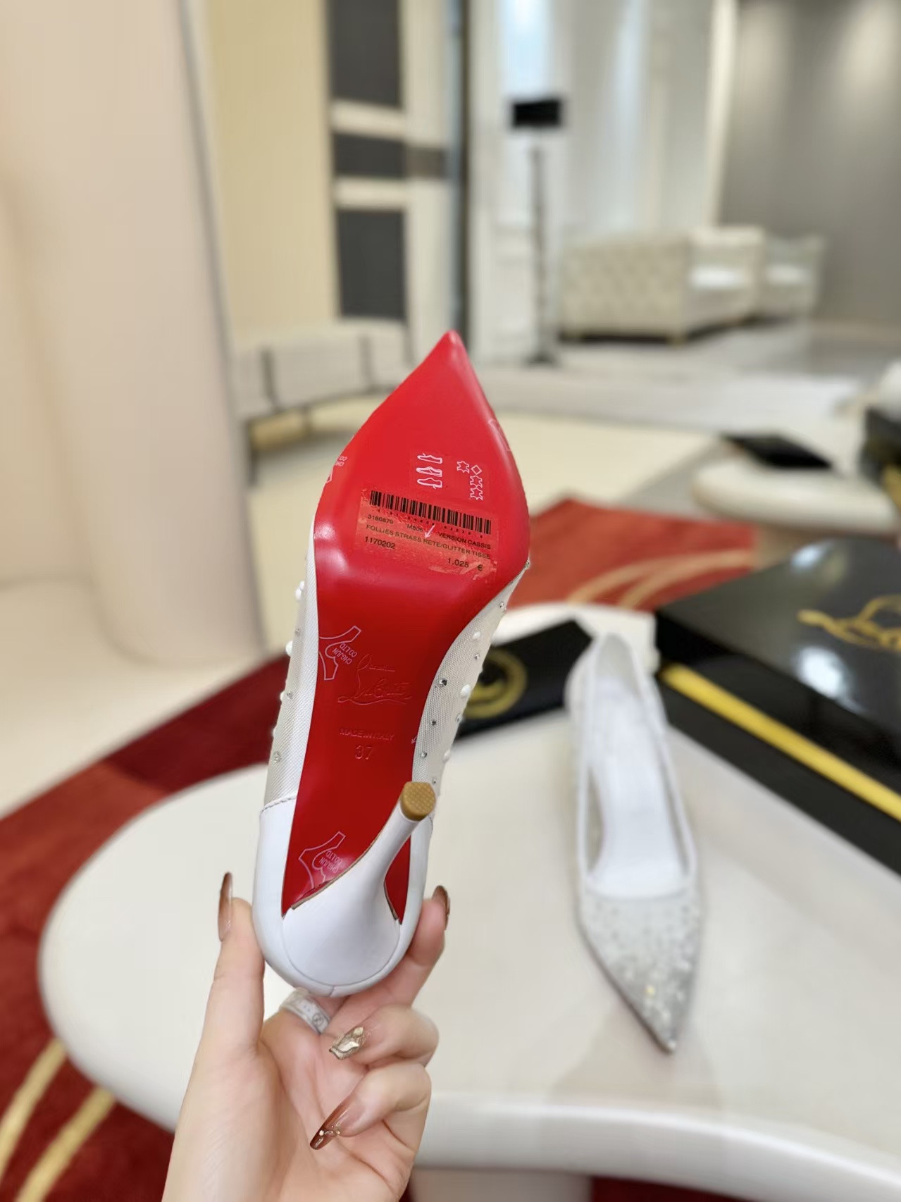 ua Chr1st1an louboutin miss z degrastrass perla pumps