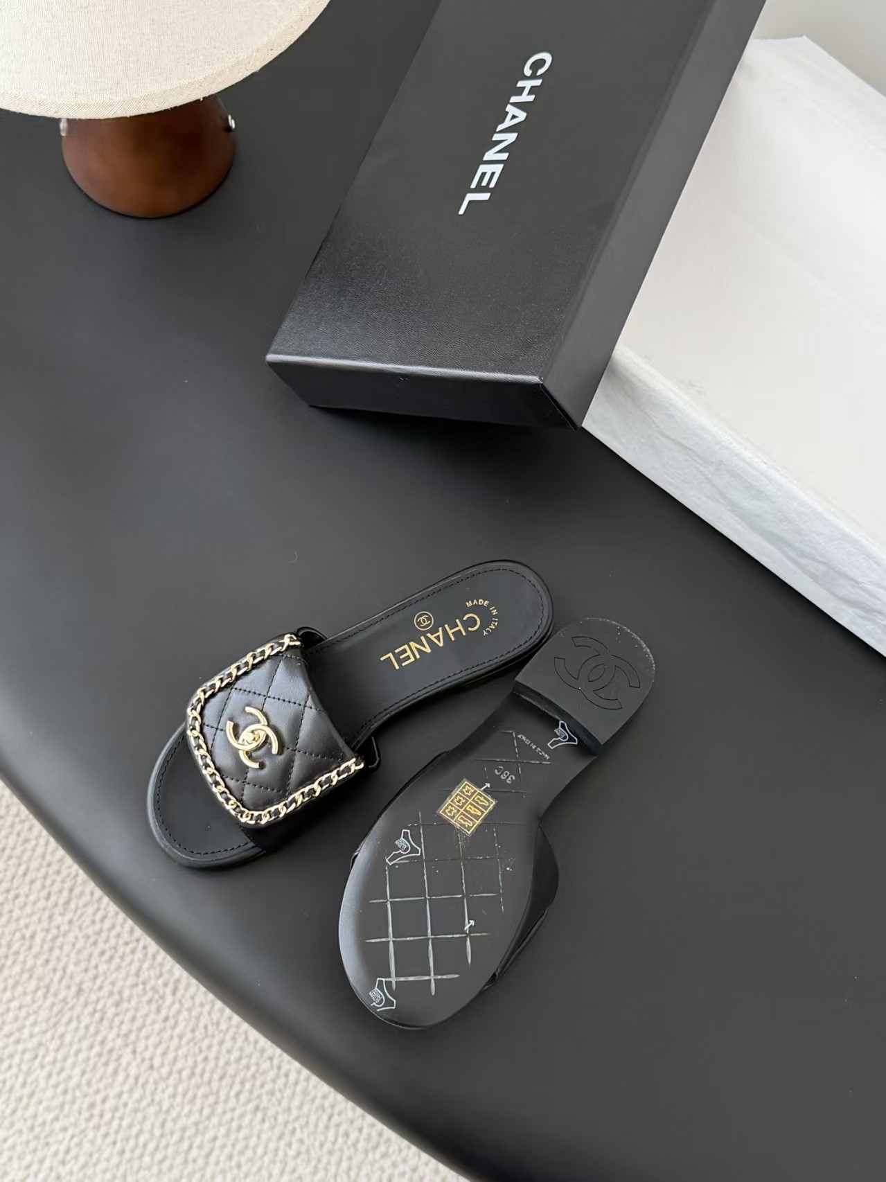 UA Chanel Slippers