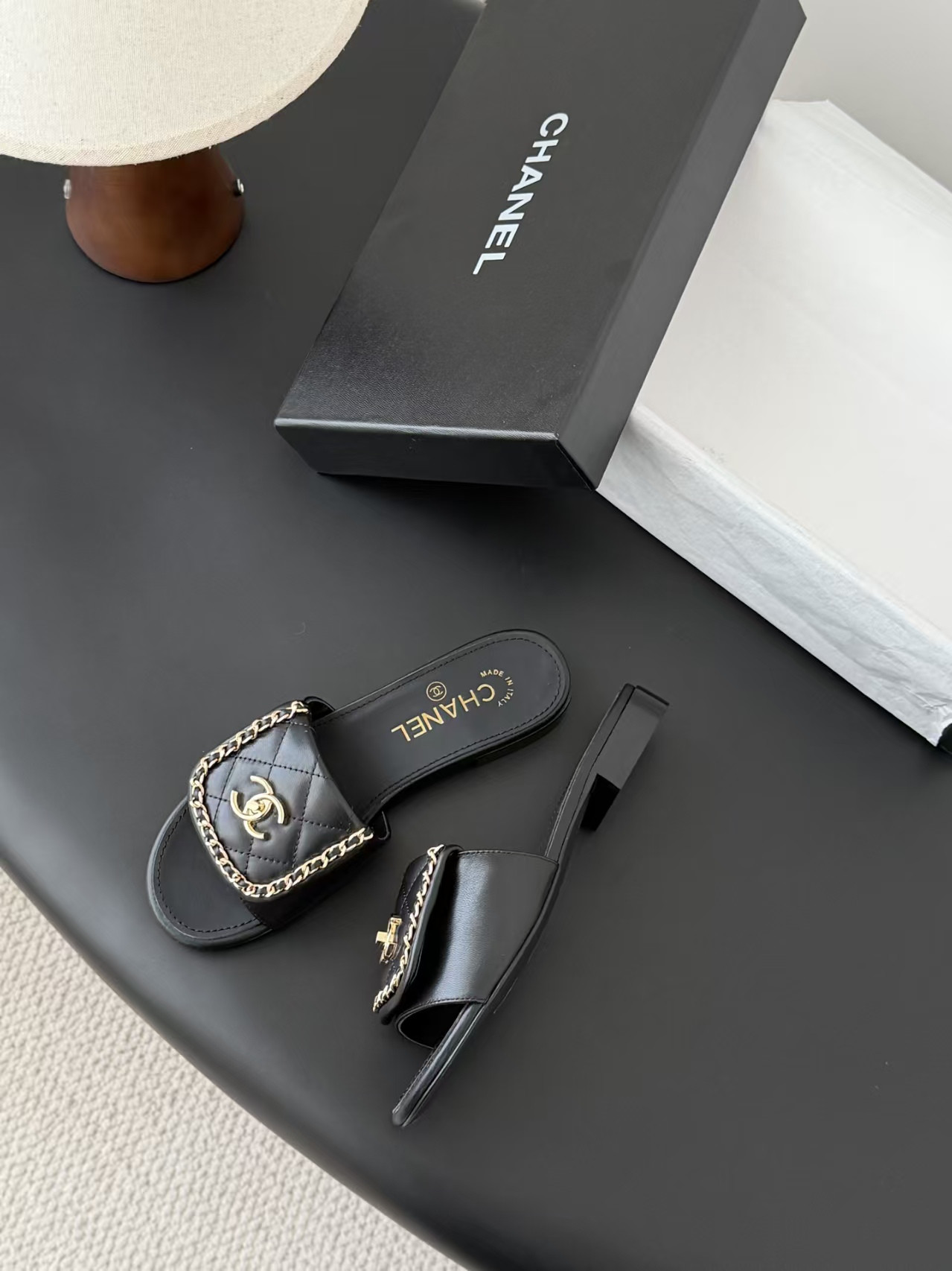 UA Chanel Slippers
