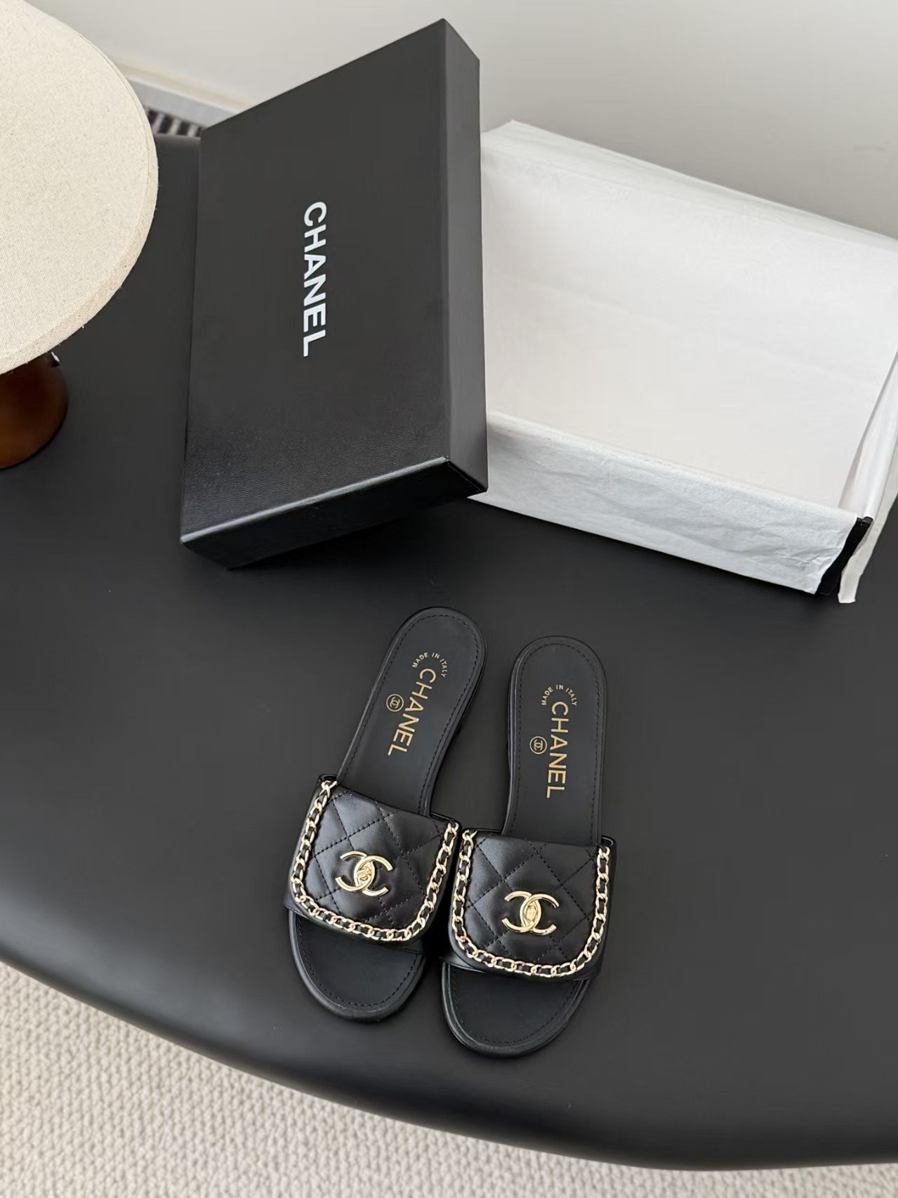 UA Chanel Slippers