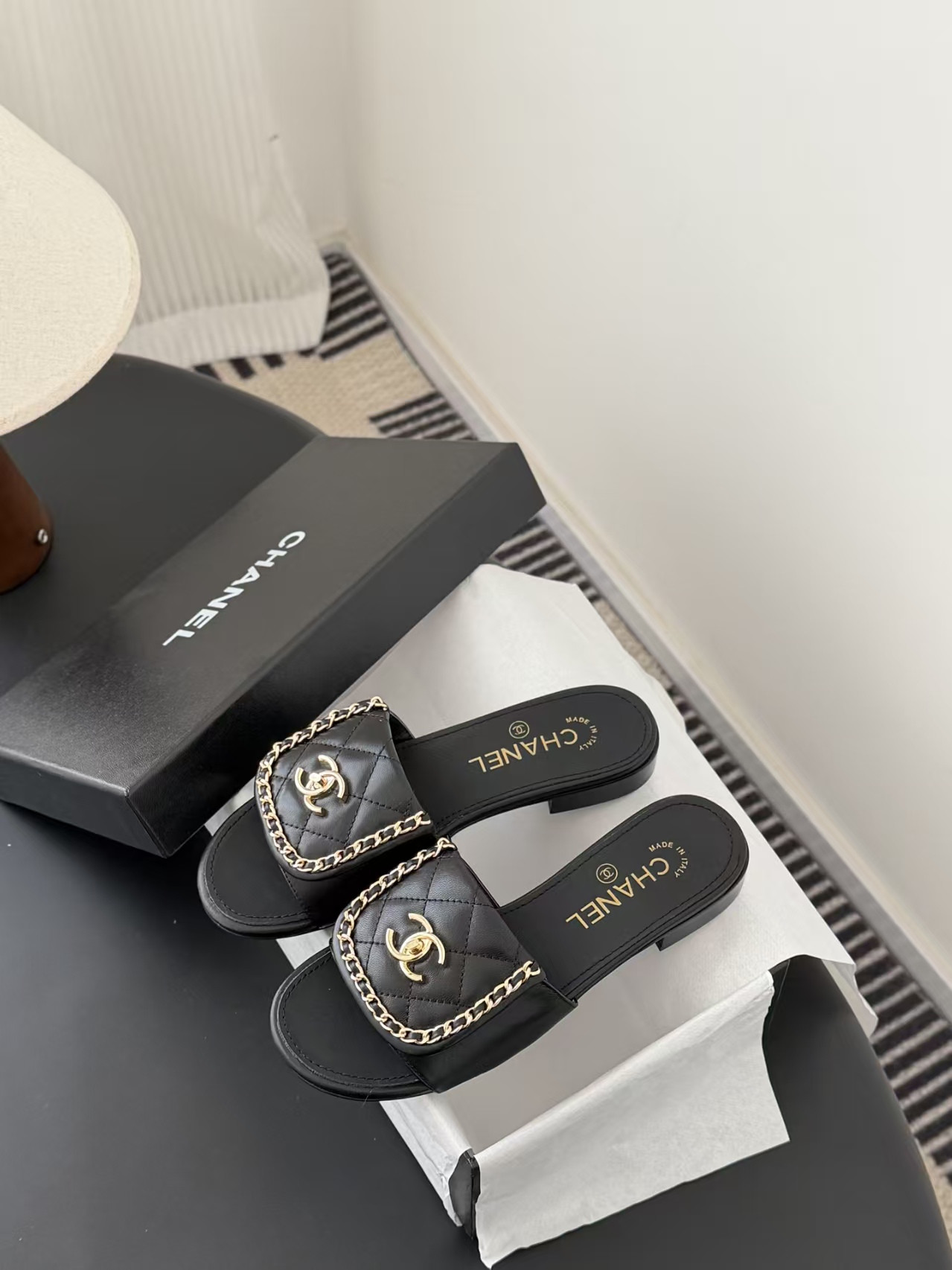 UA Chanel Slippers