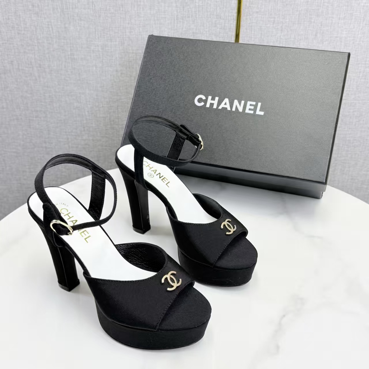 UA Chanel Sandals 11cm Heel