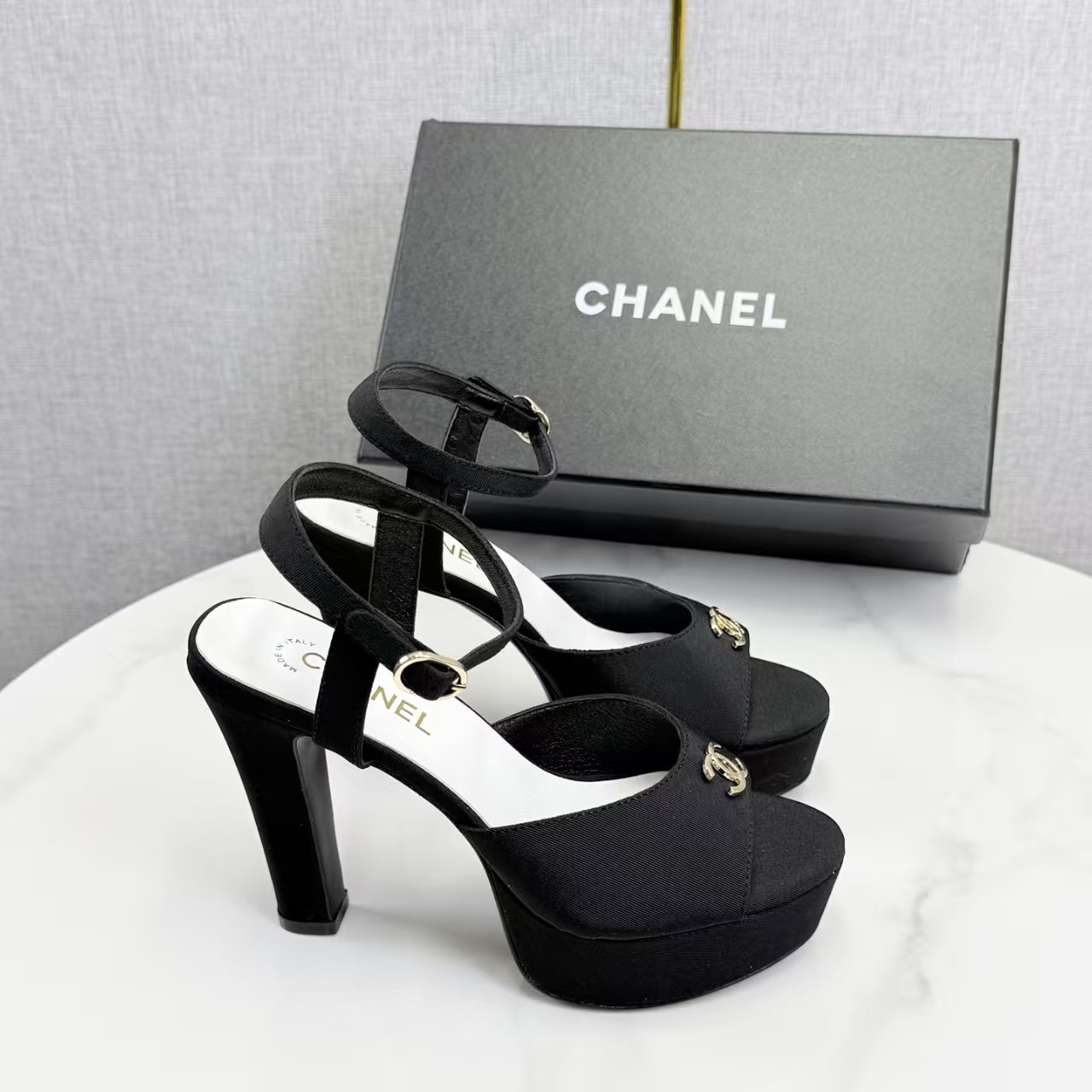 UA Chanel Sandals 11cm Heel