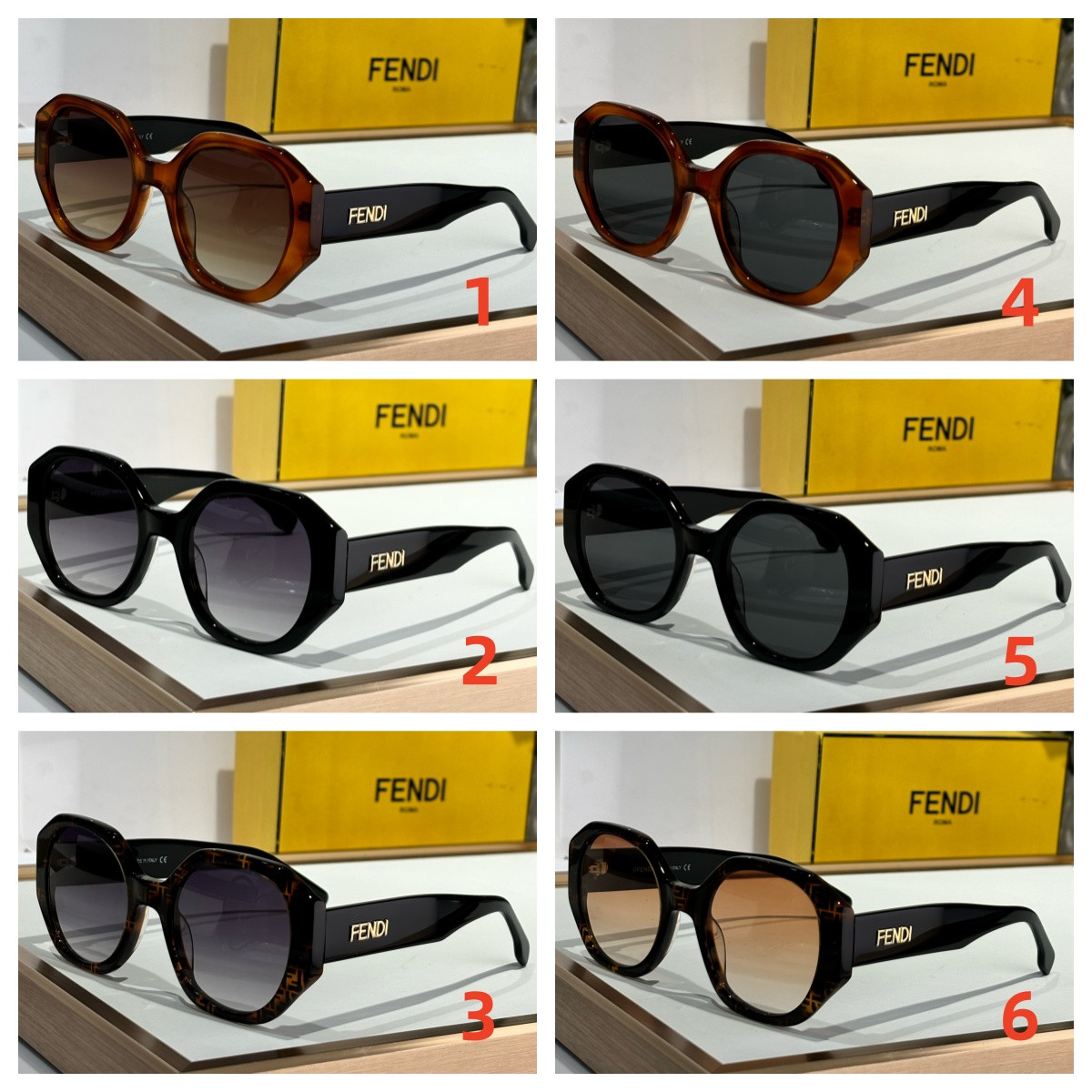 F**di glasses fe40118 52-23-142