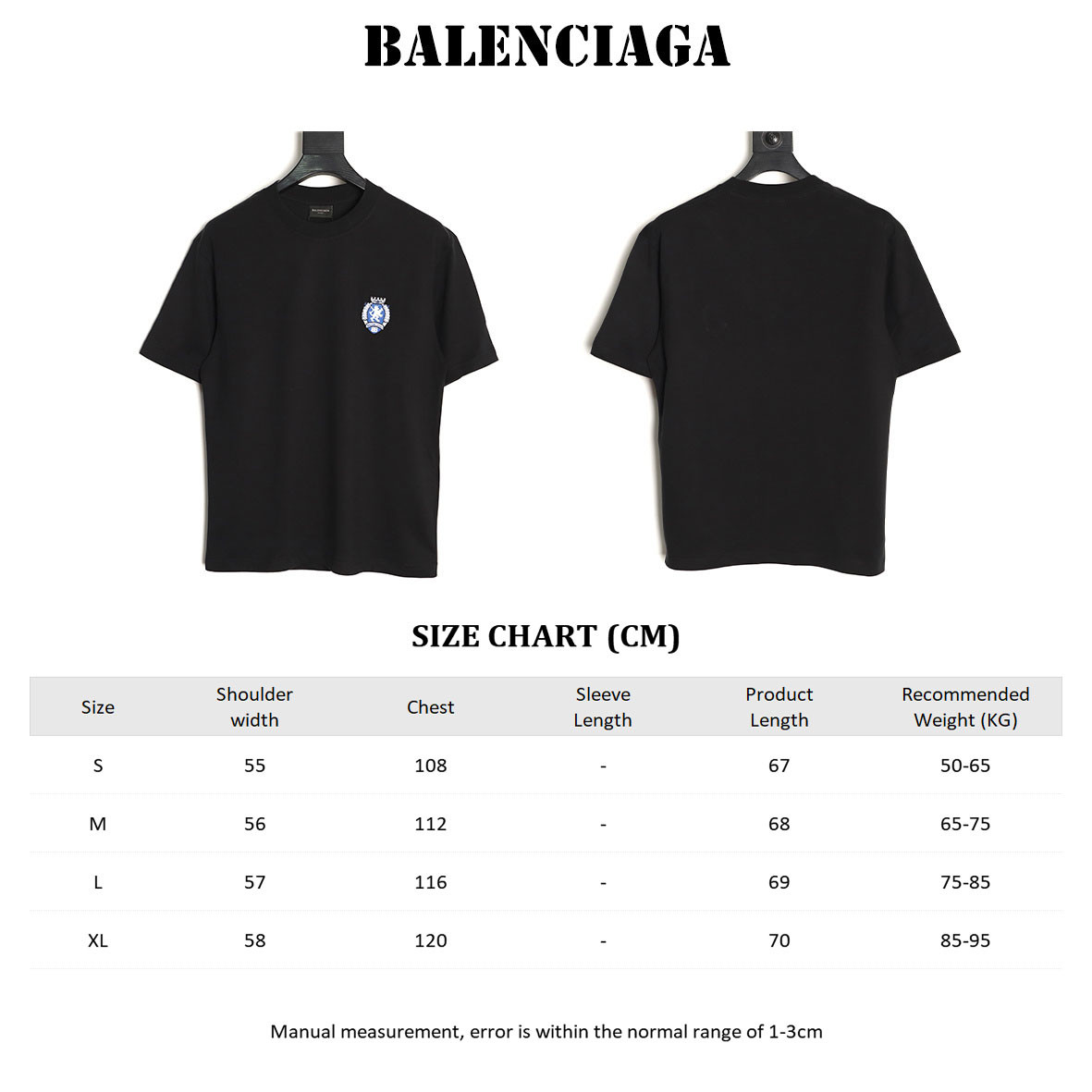 Ba1en*iaga short-sleeved t-shirt