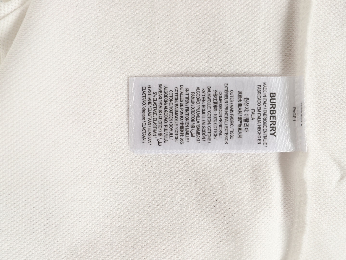 Burberry 26SS Short-sleeved Polo shirt