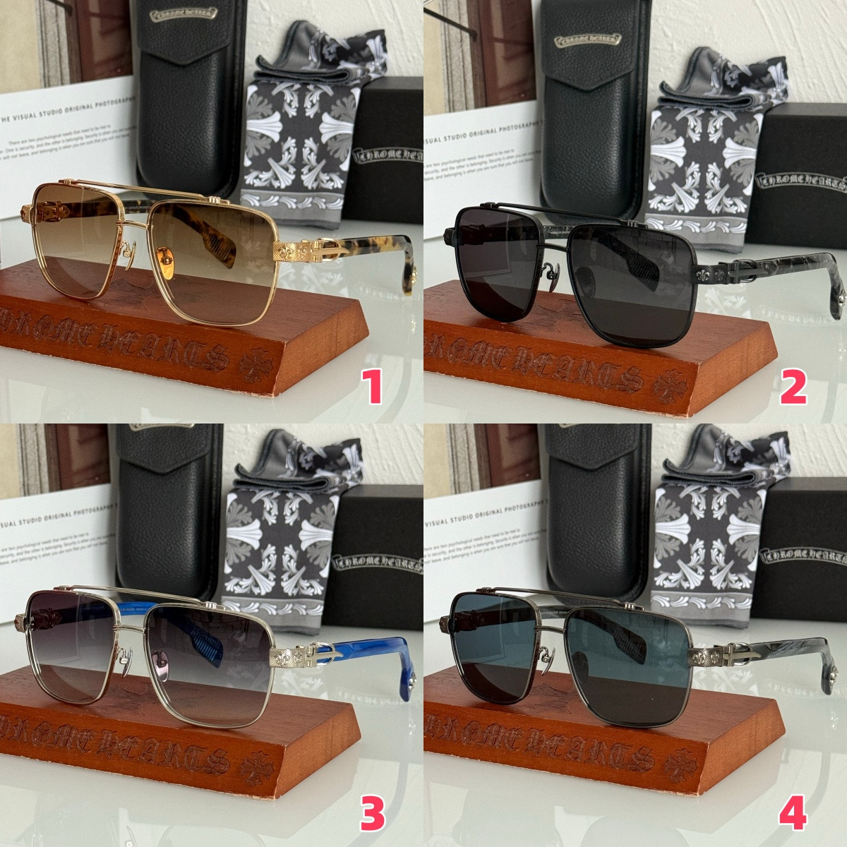 Ch*0me He**ts glasses ch8282 60-16-154