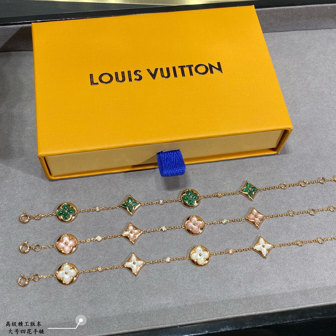 L0vis Vvtt0n Large Four-Flower Bracelet