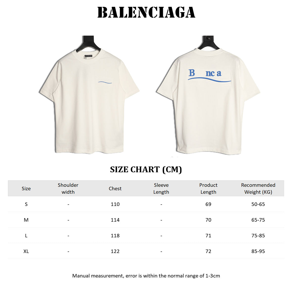 Ba1en*iaga 26ss short-sleeved t-shirt