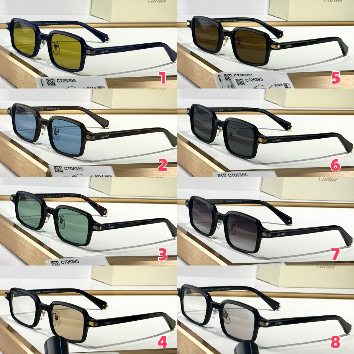 Ca*t1er photo chromic glasses ct0539s 49-22-145