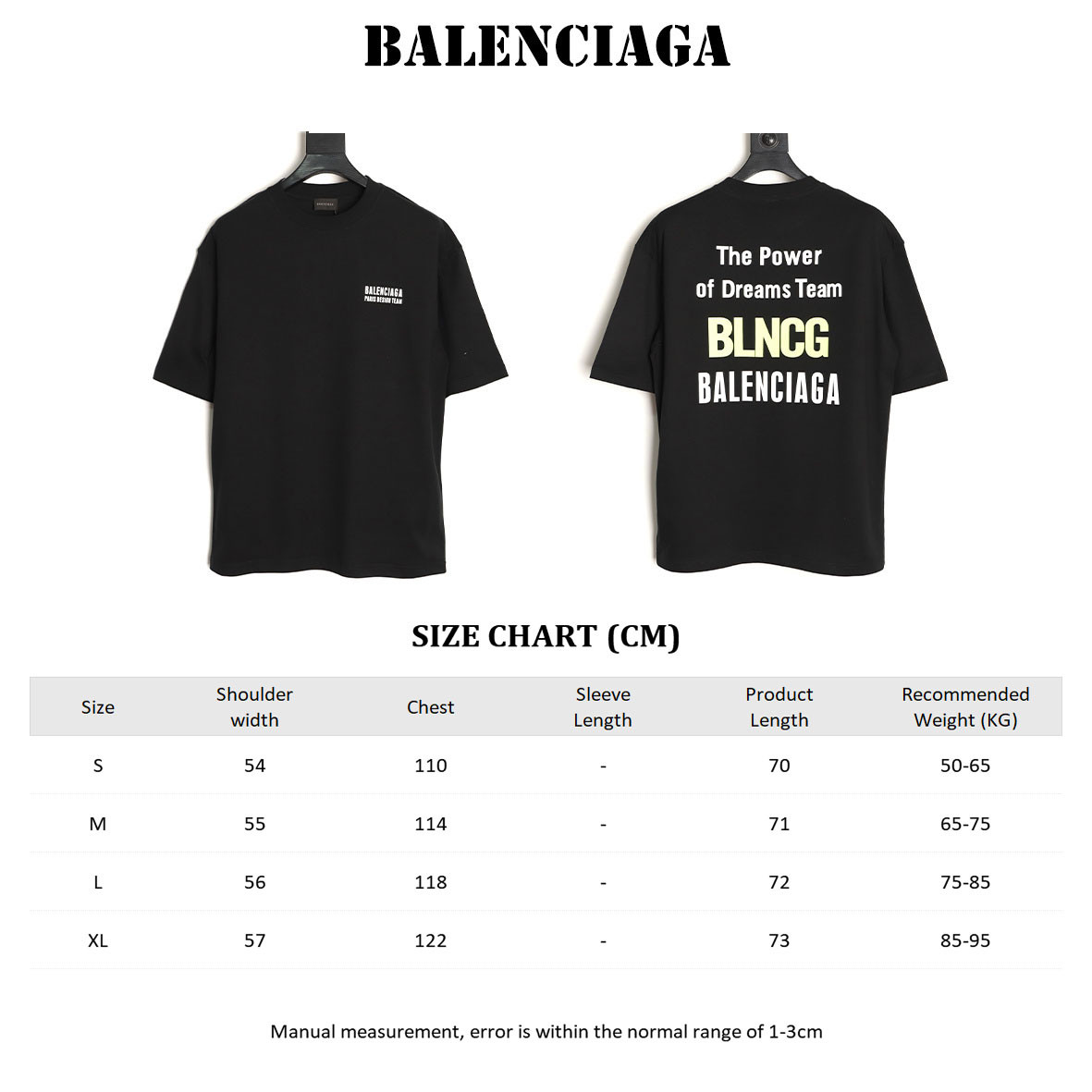 Ba1en*iaga short-sleeved t-shirt