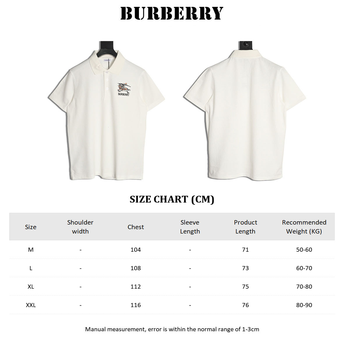 Burberry 26SS Short-sleeved Polo shirt