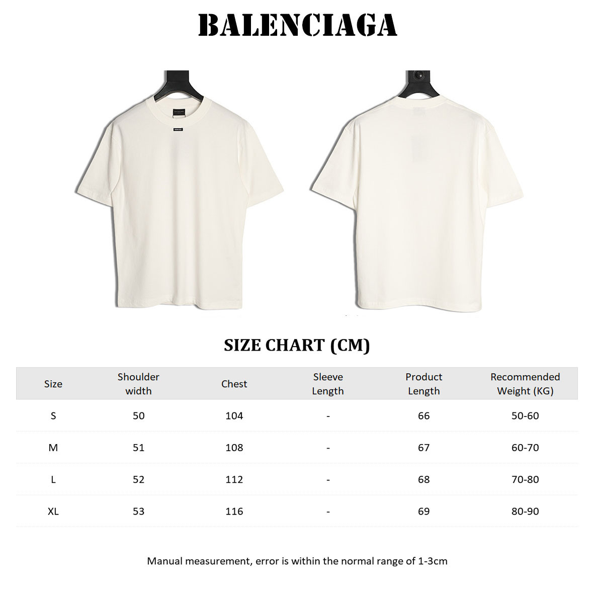 Ba1en*iaga short-sleeved t-shirt
