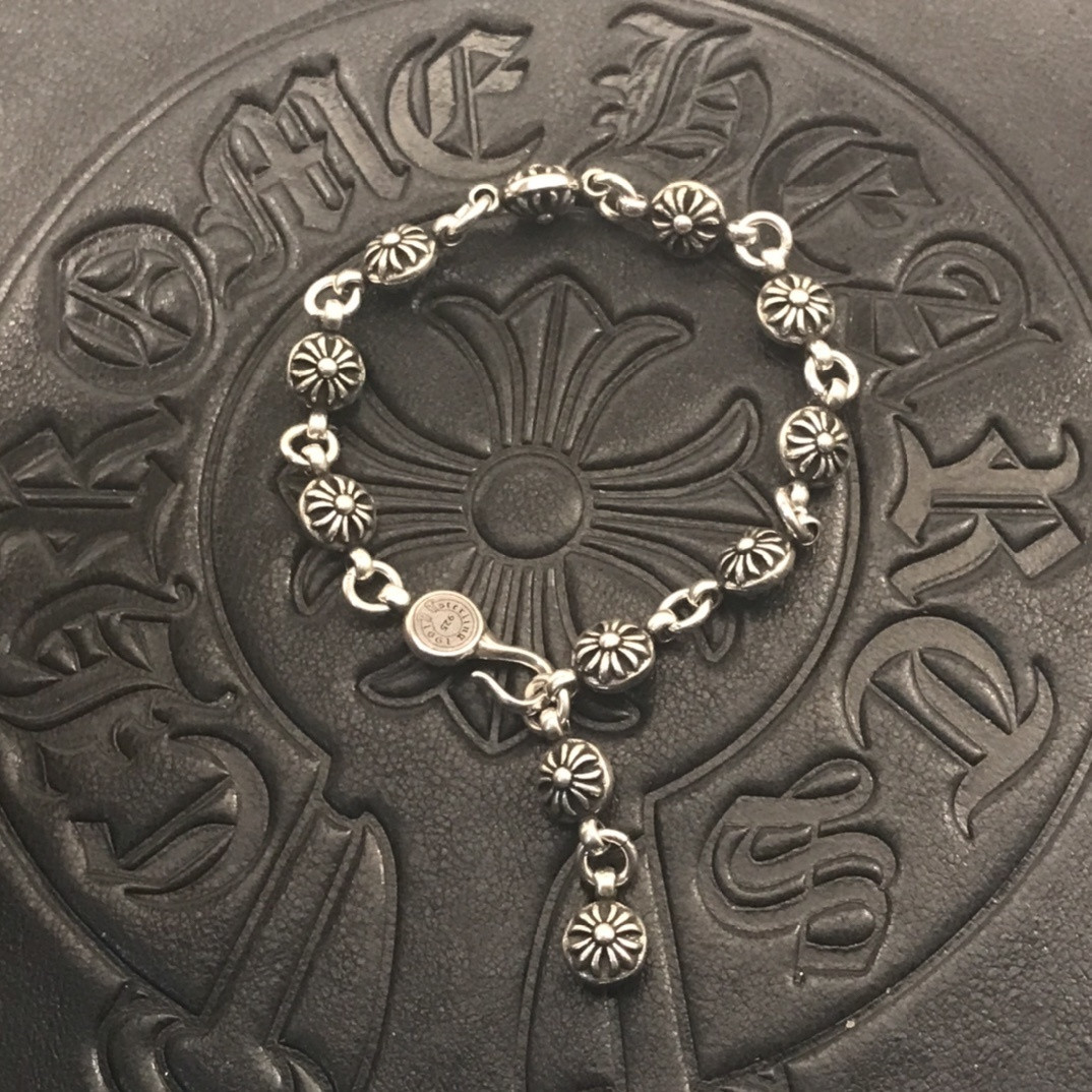 Ch*0me He**ts Cross Bracelet