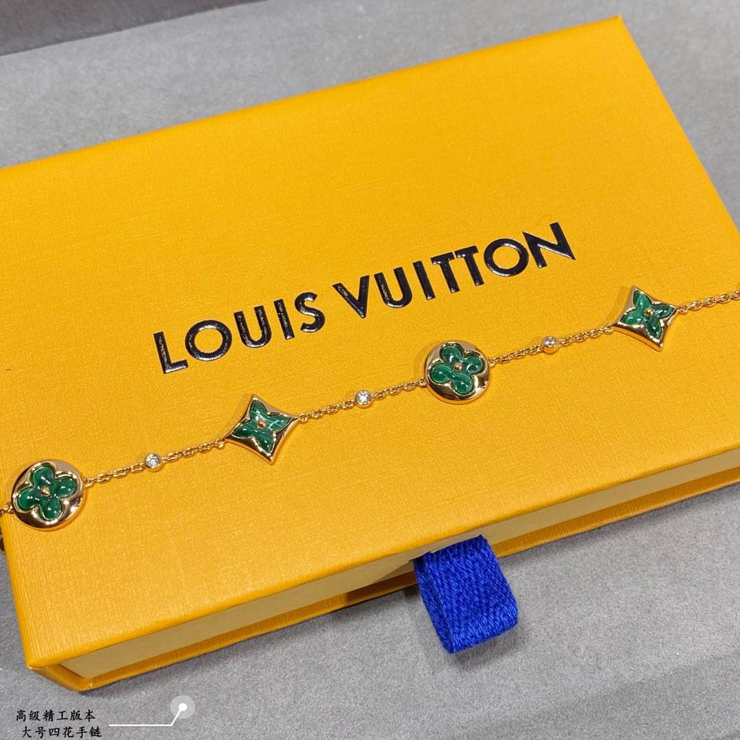 L0vis Vvtt0n Large Four-Flower Bracelet