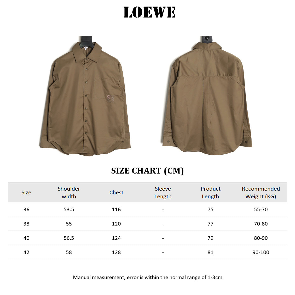 LOEWE Anagram Long-sleeved Shirts