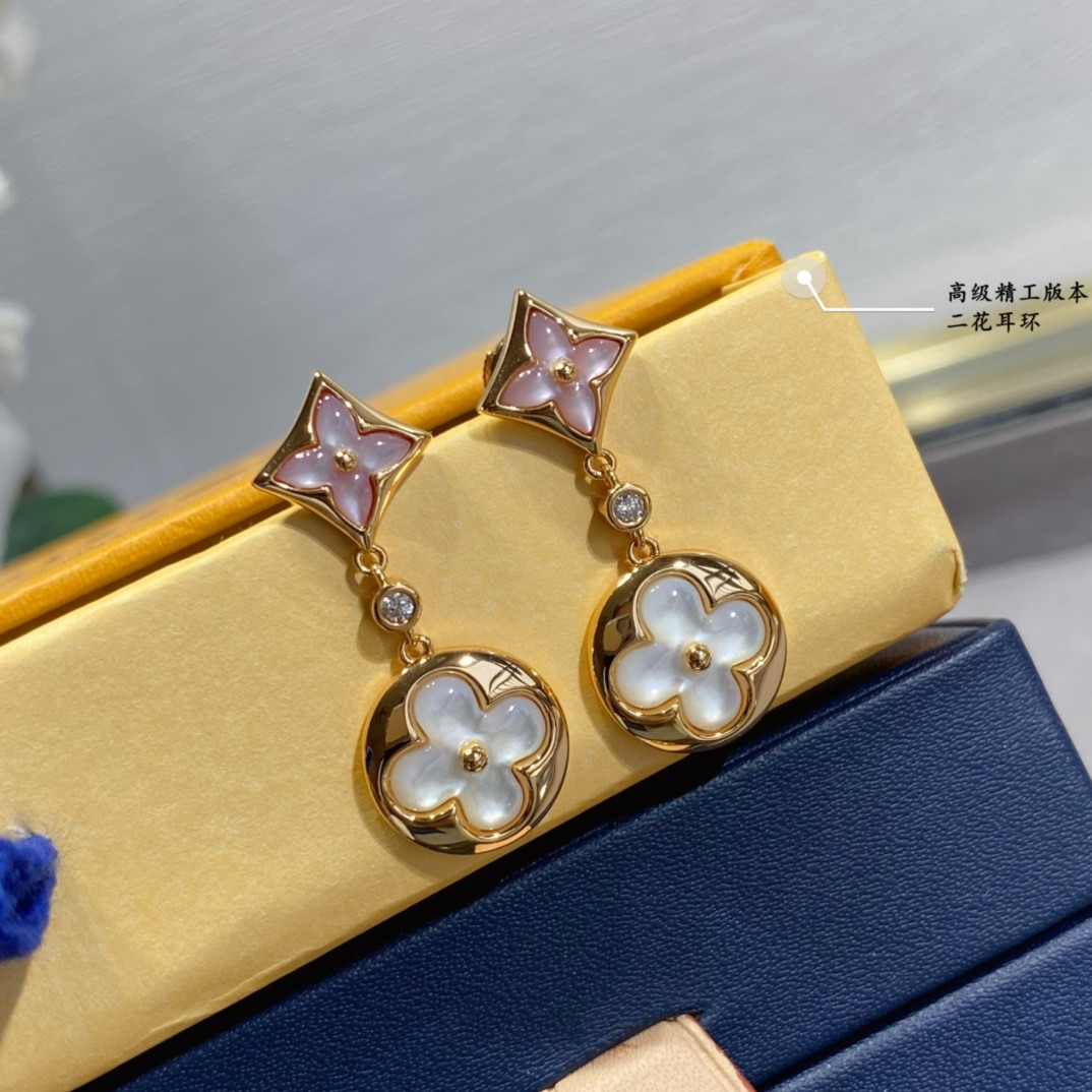 L0vis Vvtt0n Two-Flower Stud Earrings