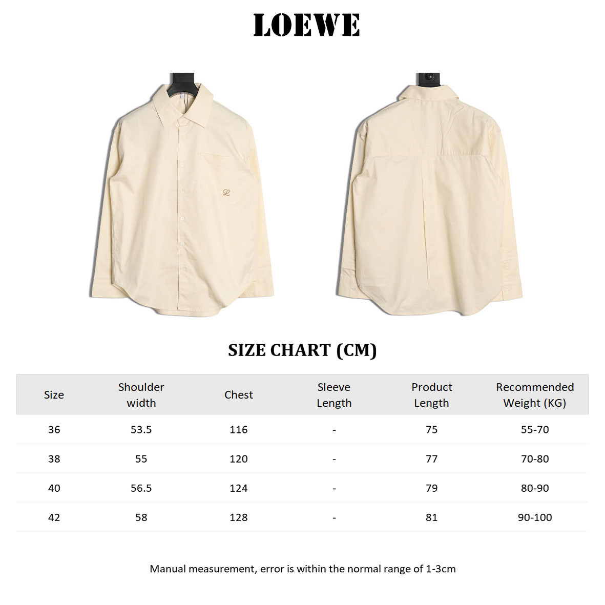 LOEWE Anagram Long-sleeved Shirts