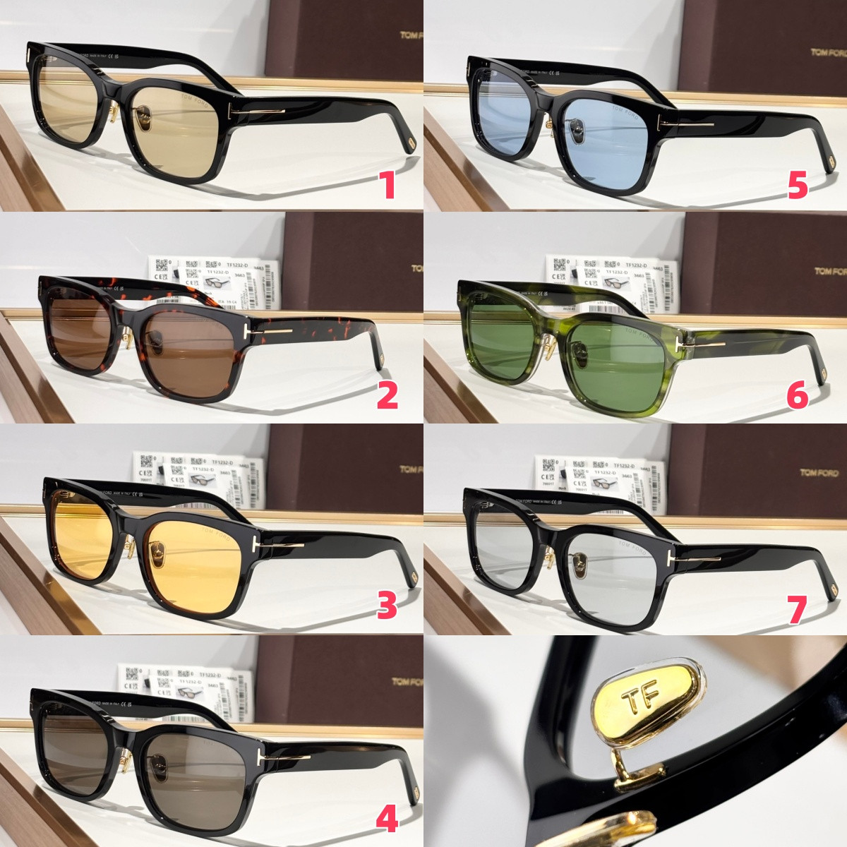 t0m F0rd glasses tf1232-d 55-19-145