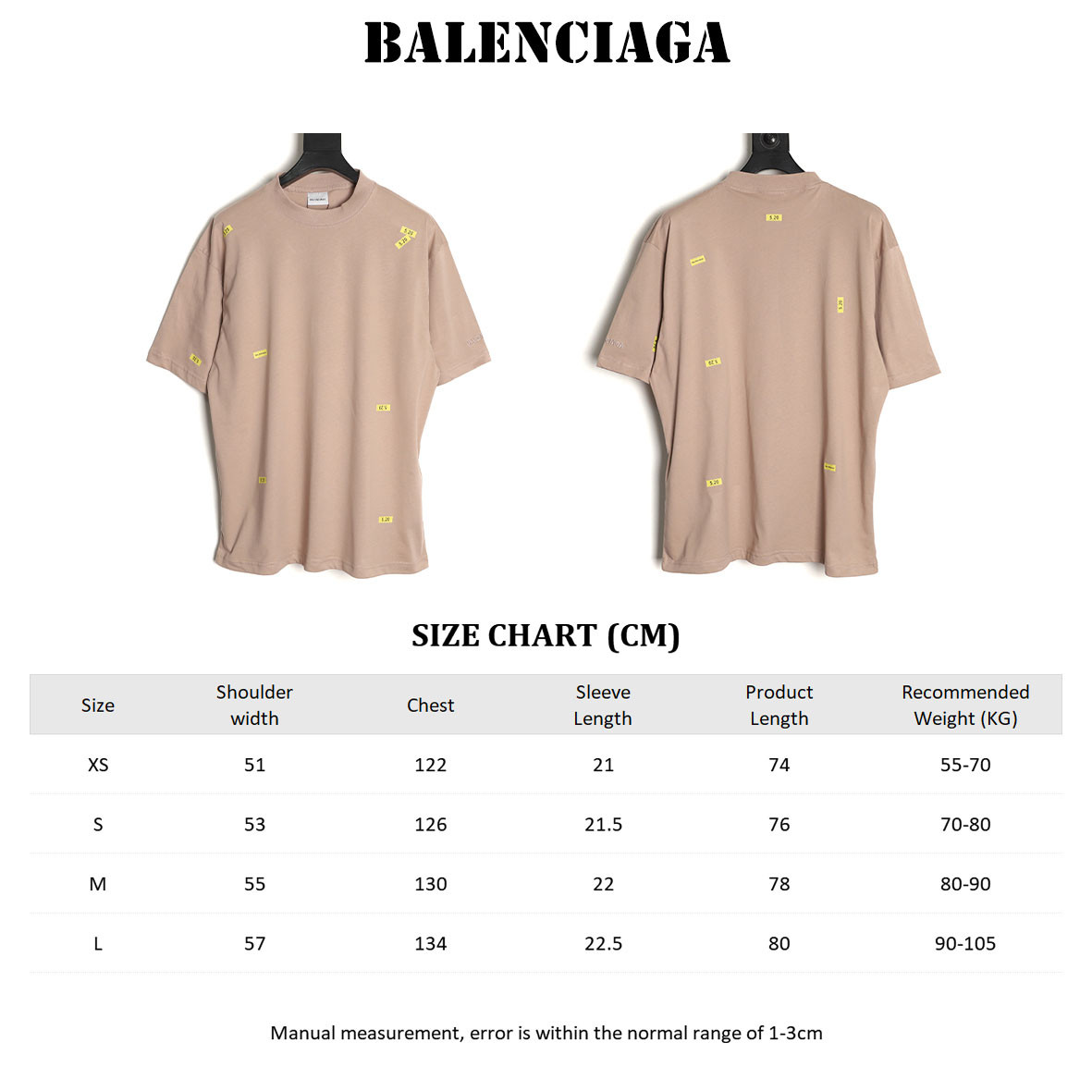 Ba1en*iaga 26ss short-sleeved t-shirt