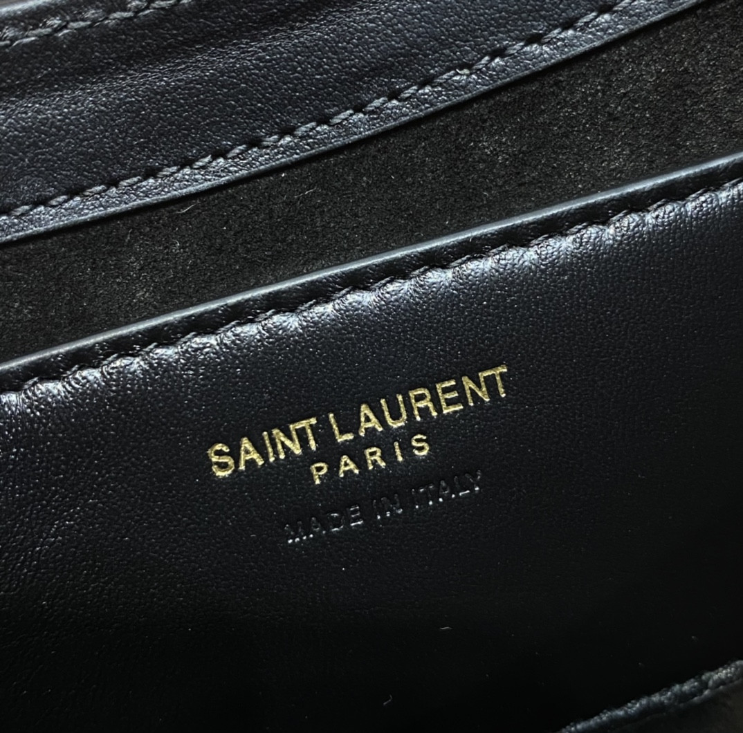 Y51 MINI LE 5 À 7 IN SMOOTH LEATHER NOIR 19 X 11.5 X 4.5 CM