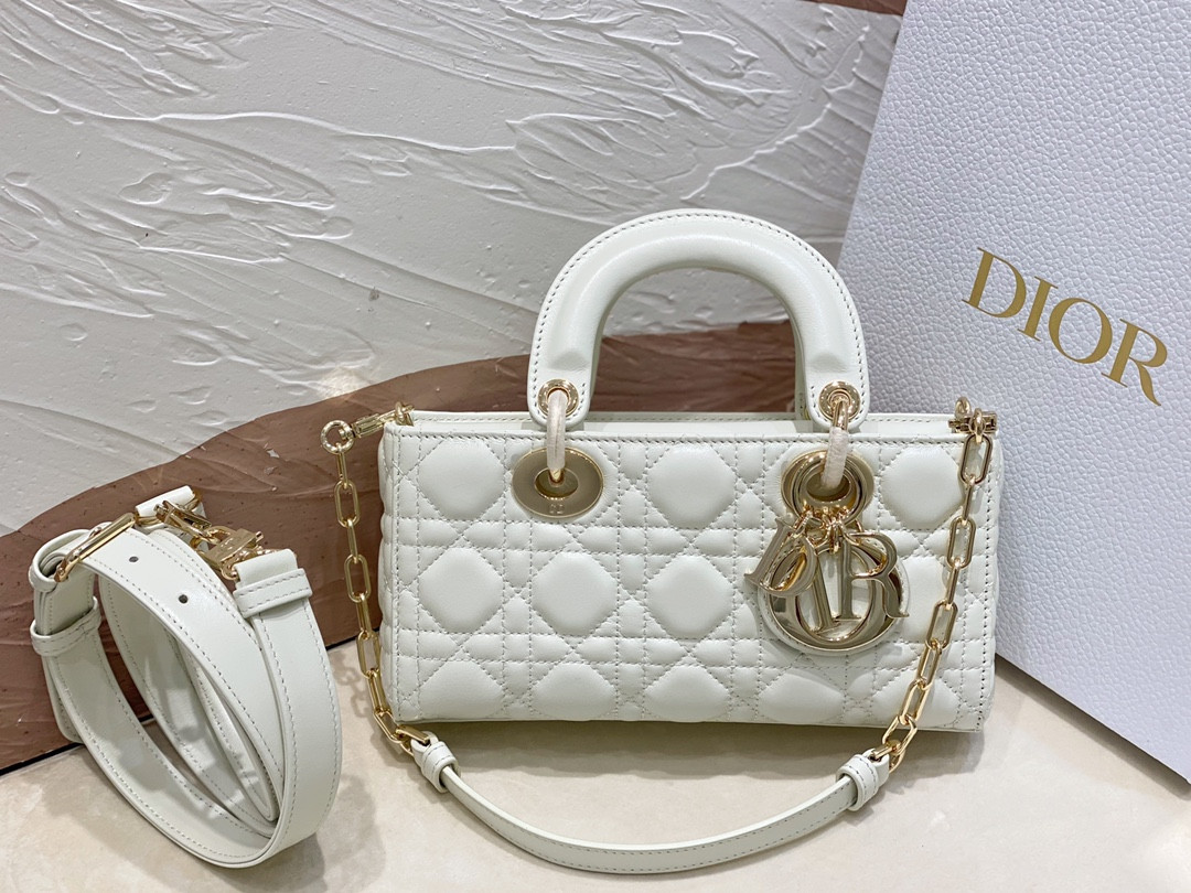 D10r SMALL LADY D-JOY BAG Latte