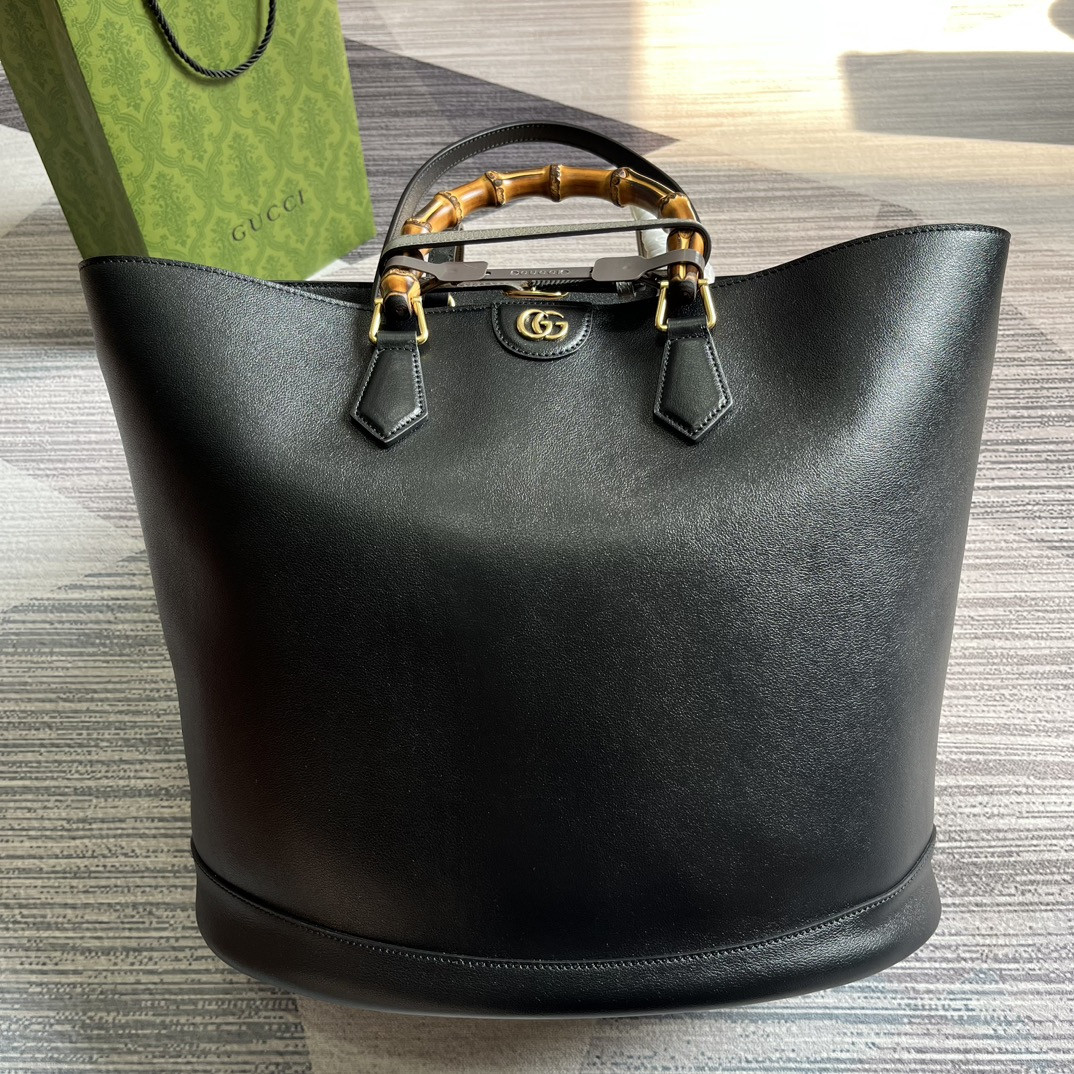 Gvc*1 DIANA LARGE TOTE BAG Black 40W x 34H x 21D CM