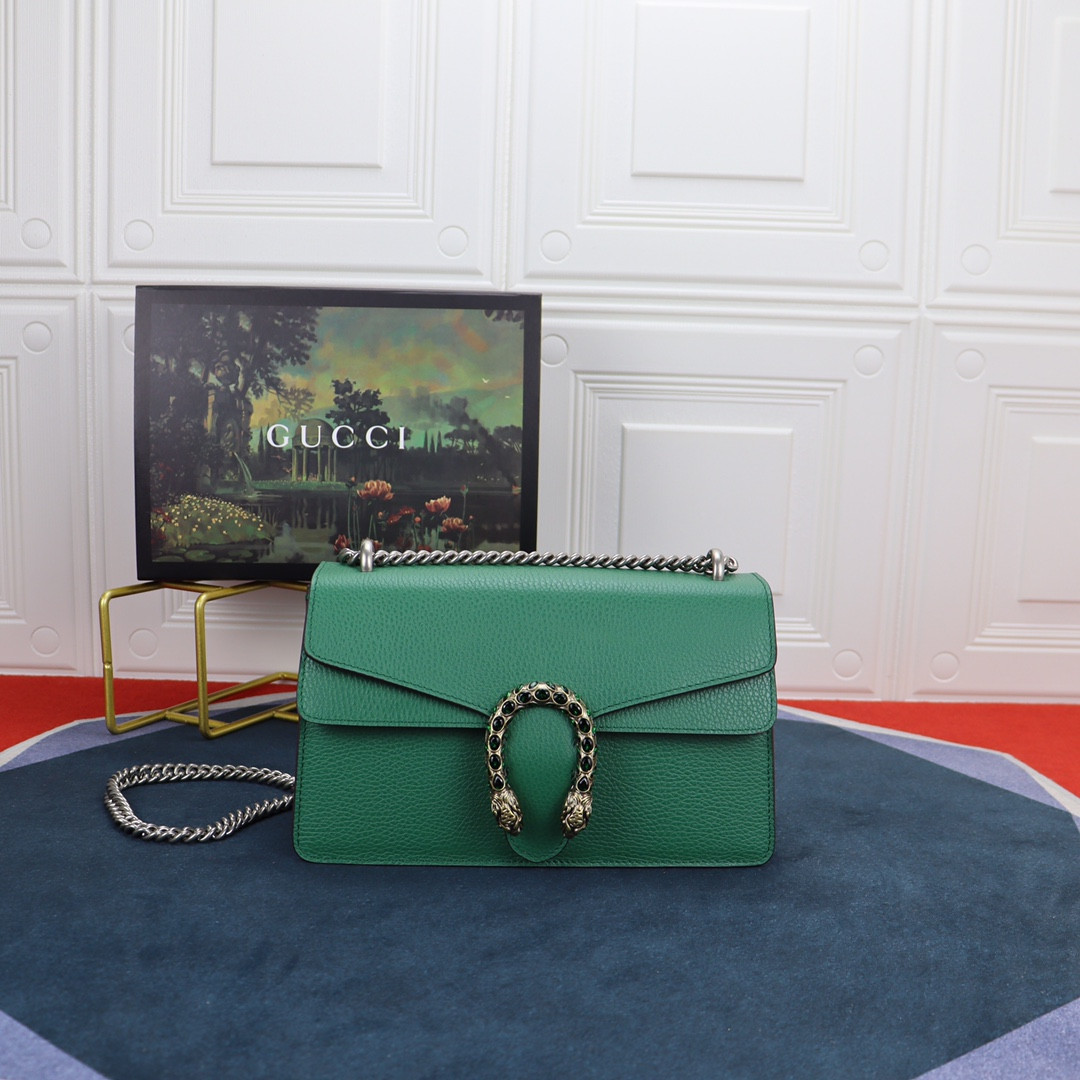 Gvc*1 DIONYSUS SMALL SHOULDER BAG GREEN 28x18x9cm