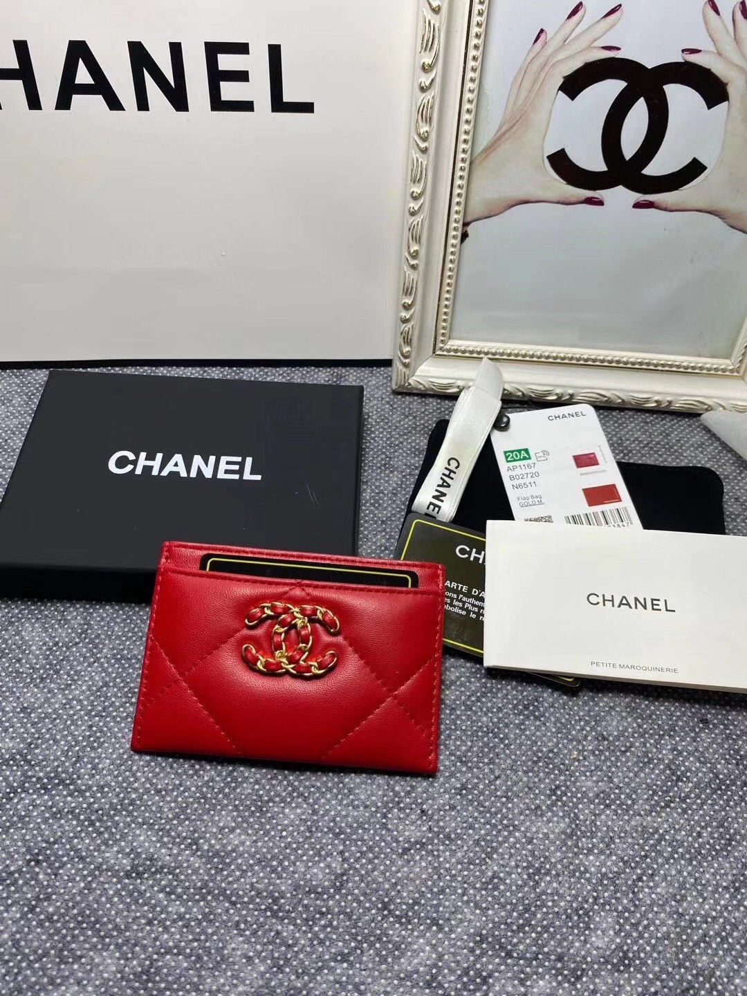 Ch**el CARD HOLDER 11.2×7.5×0.5cm
