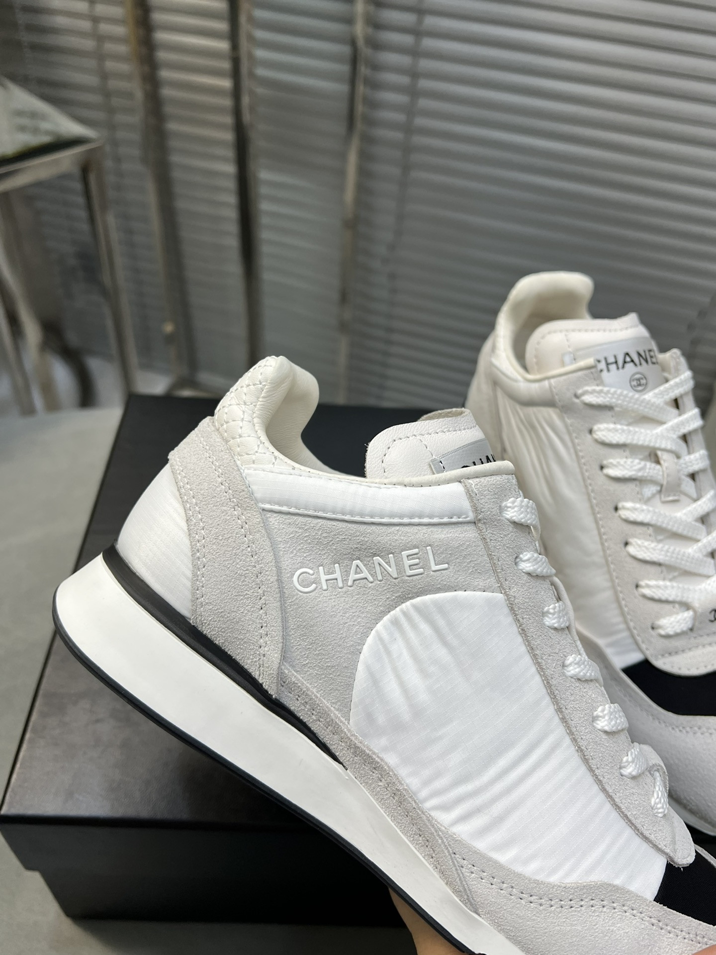 UA Ch**el SNEAKERS Fabric, Suede Kidskin & Suede Calfskin